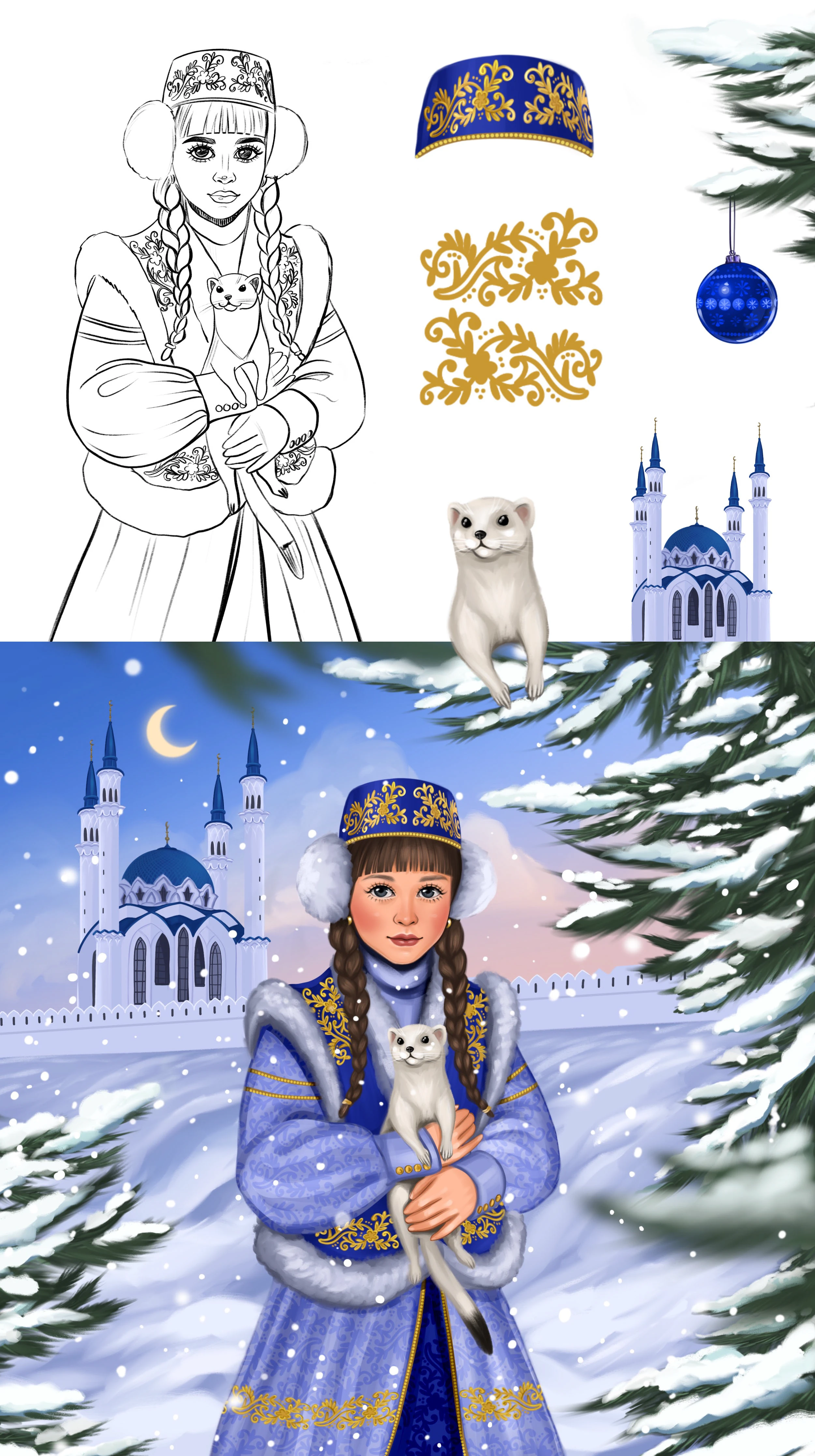 Снегурочки — Изображение №10 — Иллюстрация на Dprofile