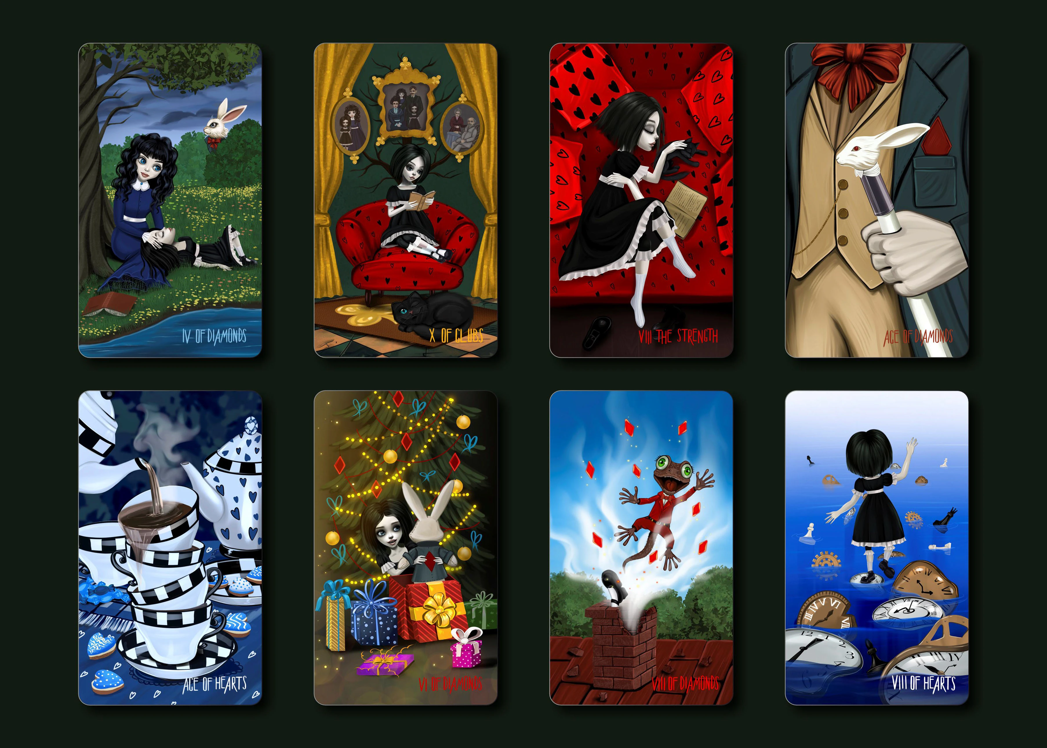 Таро "Приключение Алисы" — Изображение №10 — Иллюстрация на Dprofile