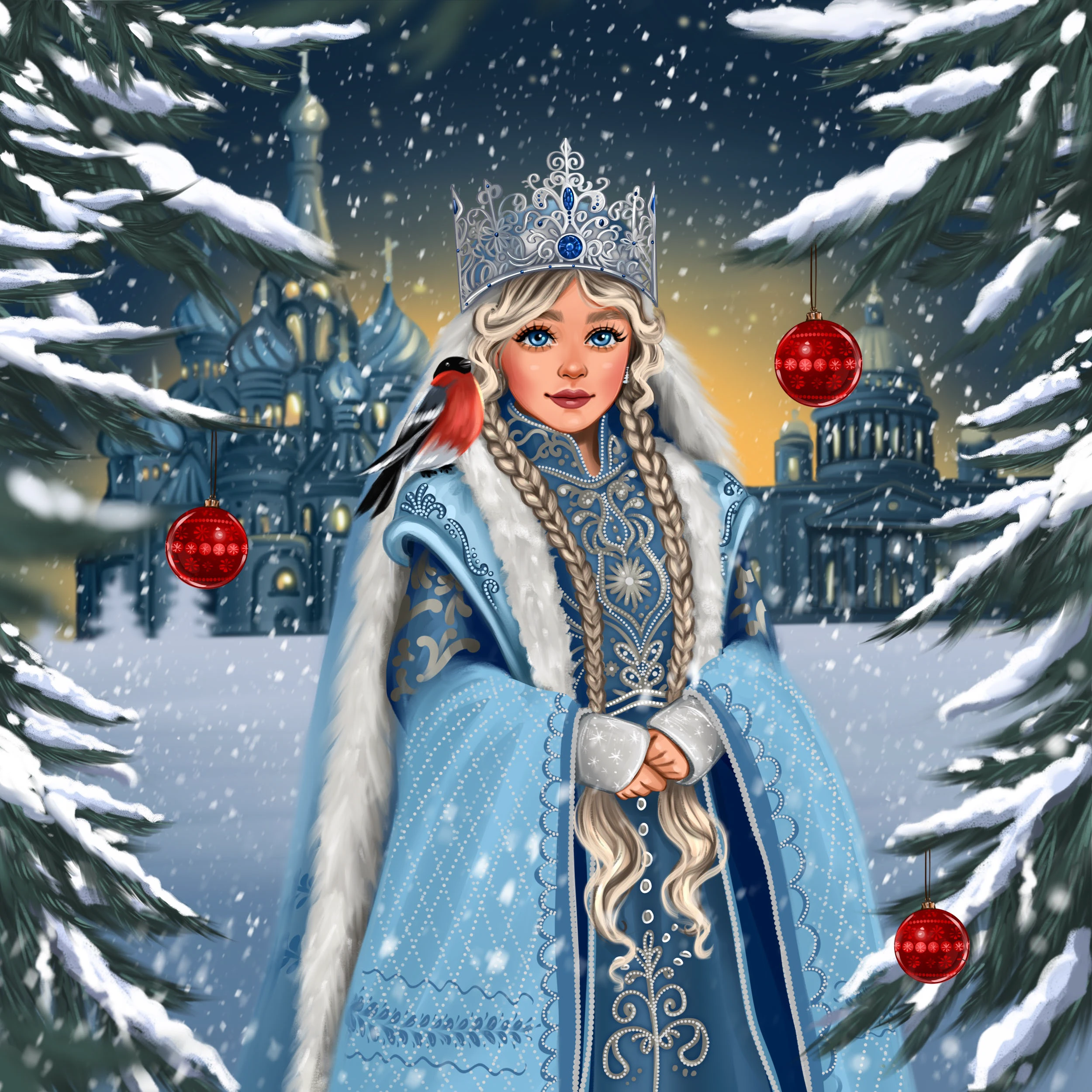 Снегурочки — Изображение №3 — Иллюстрация на Dprofile