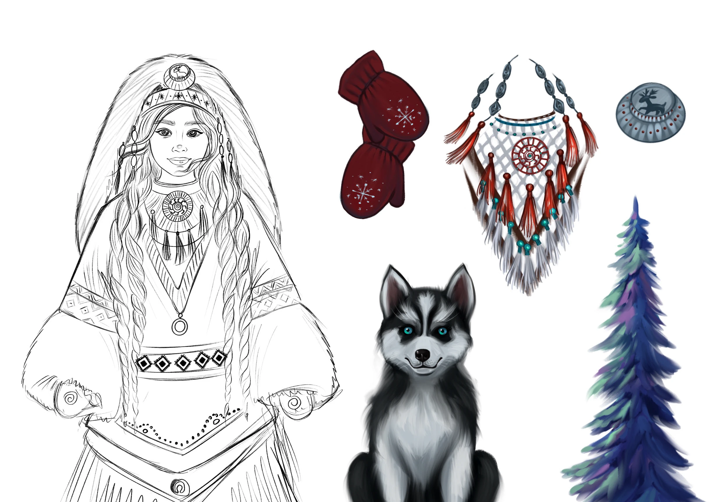 Снегурочки — Изображение №13 — Иллюстрация на Dprofile