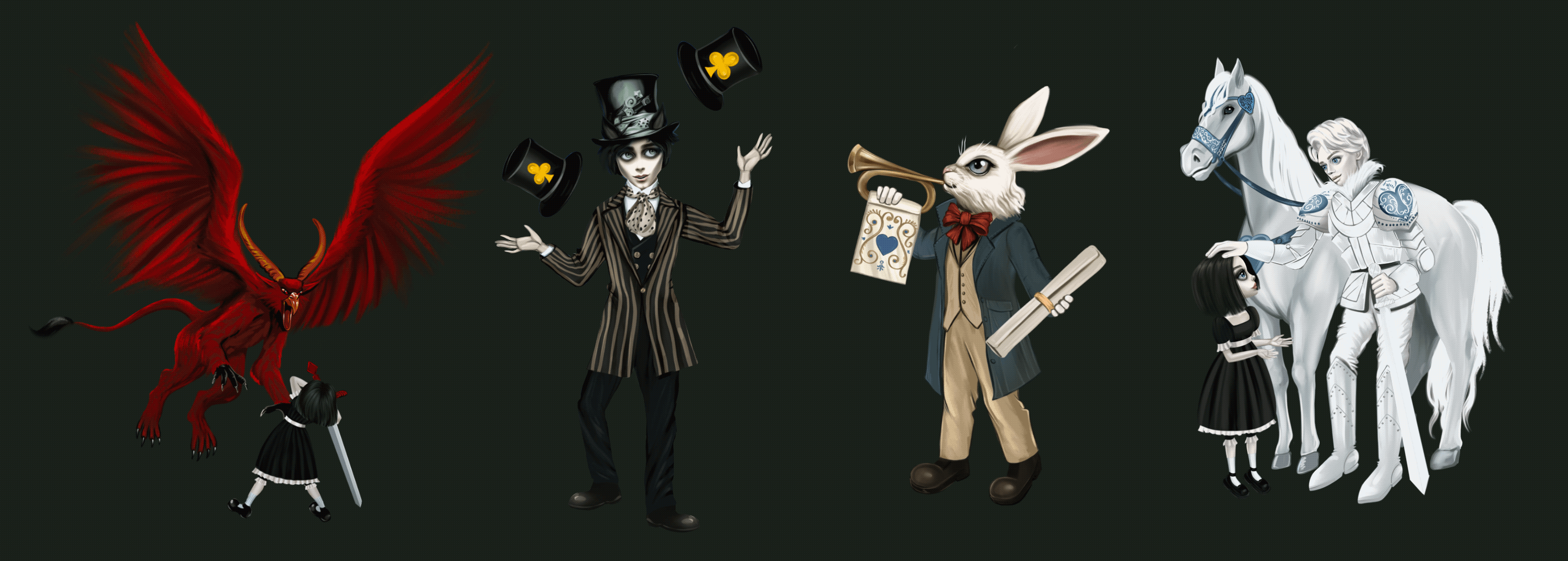 Таро "Приключение Алисы" — Изображение №6 — Иллюстрация на Dprofile