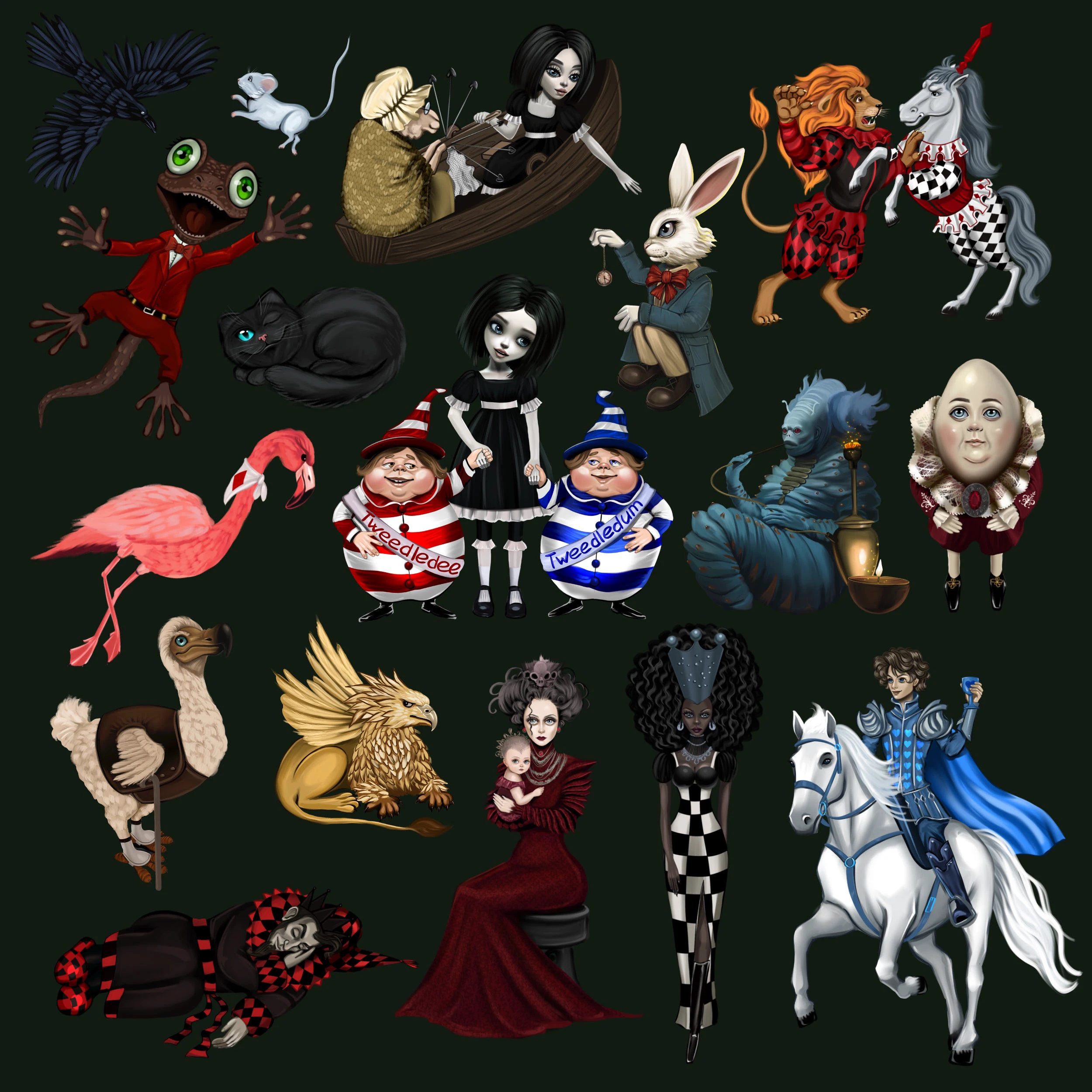 Таро "Приключение Алисы" — Изображение №5 — Иллюстрация на Dprofile