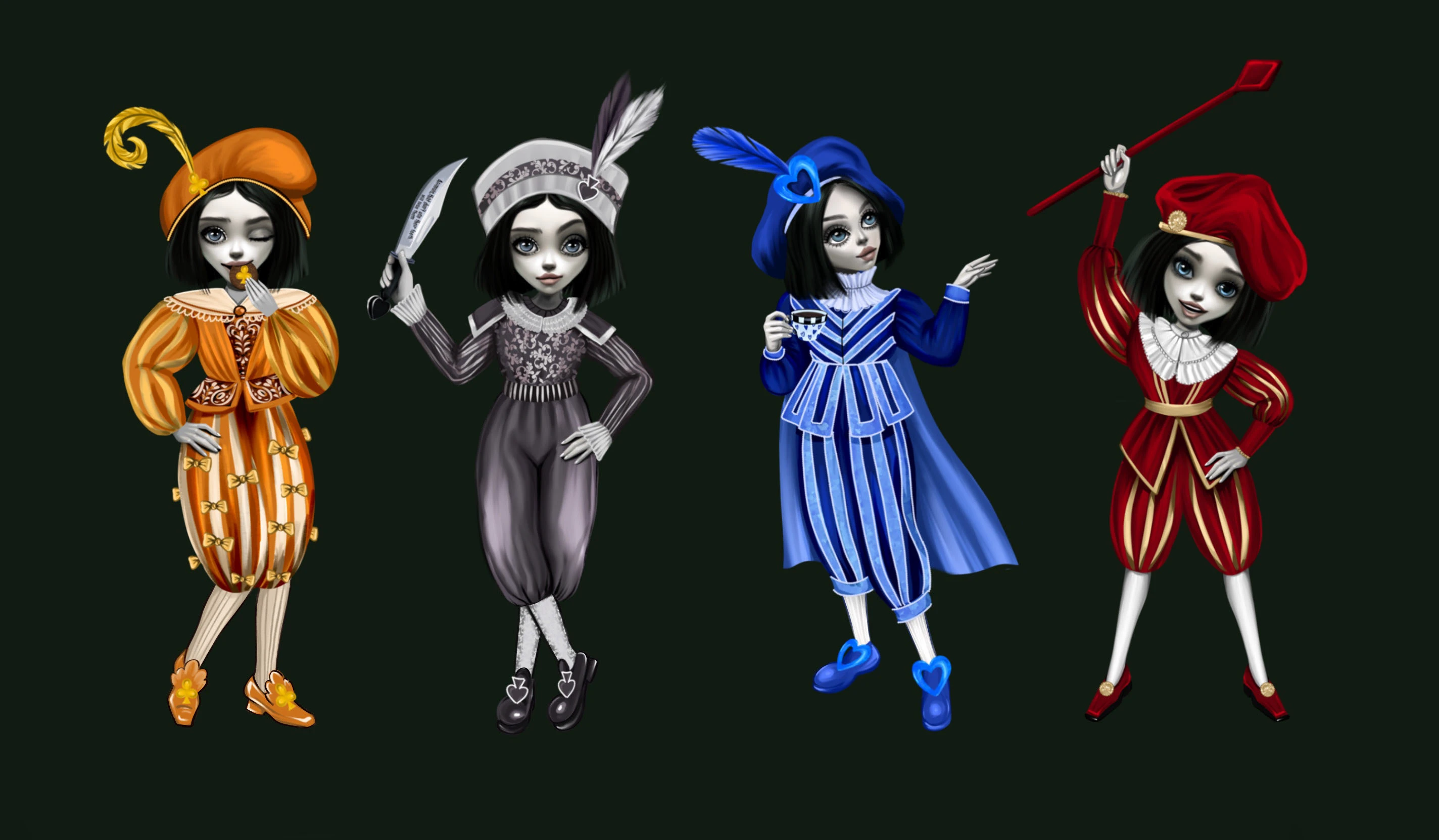 Таро "Приключение Алисы" — Изображение №9 — Иллюстрация на Dprofile