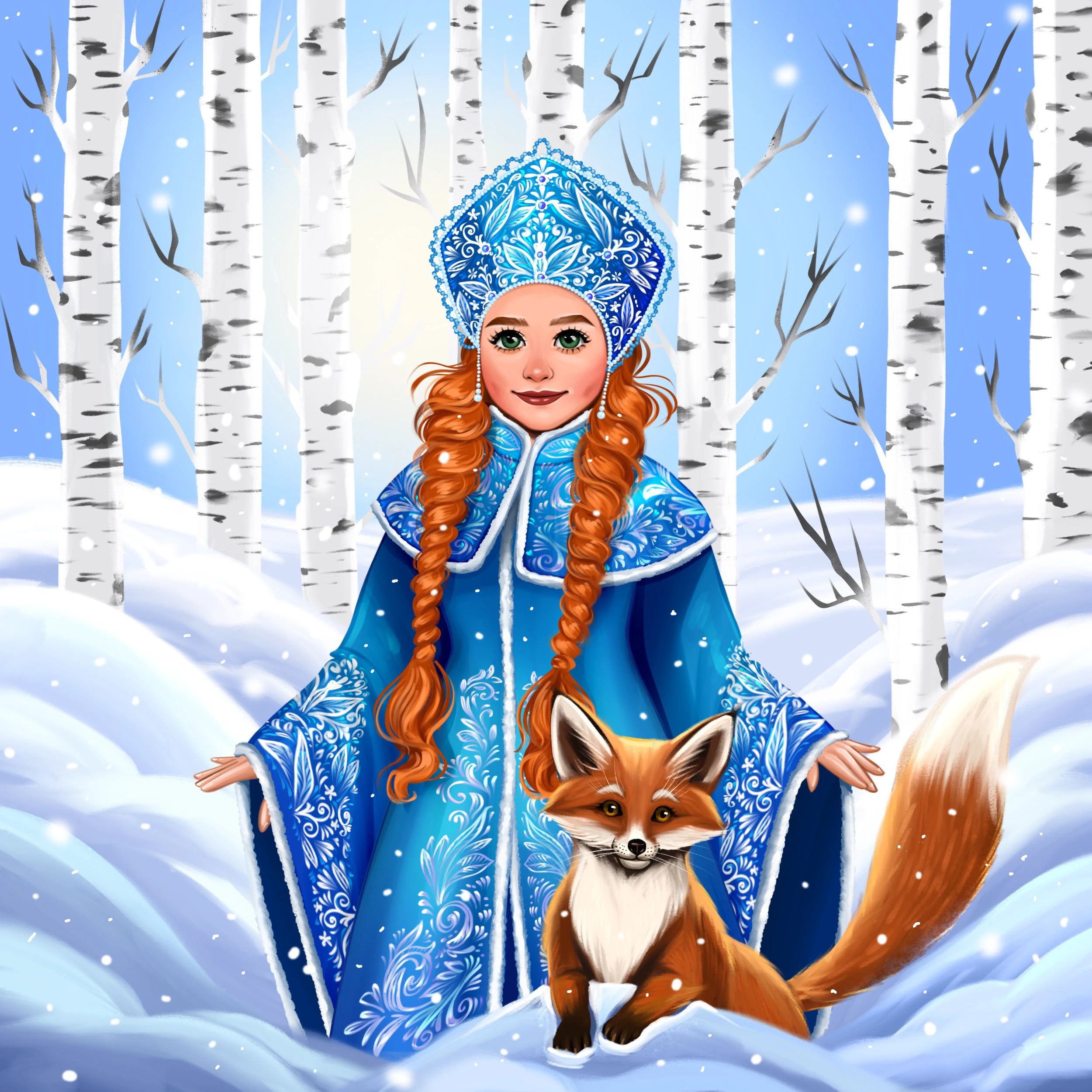 Снегурочки — Изображение №8 — Иллюстрация на Dprofile