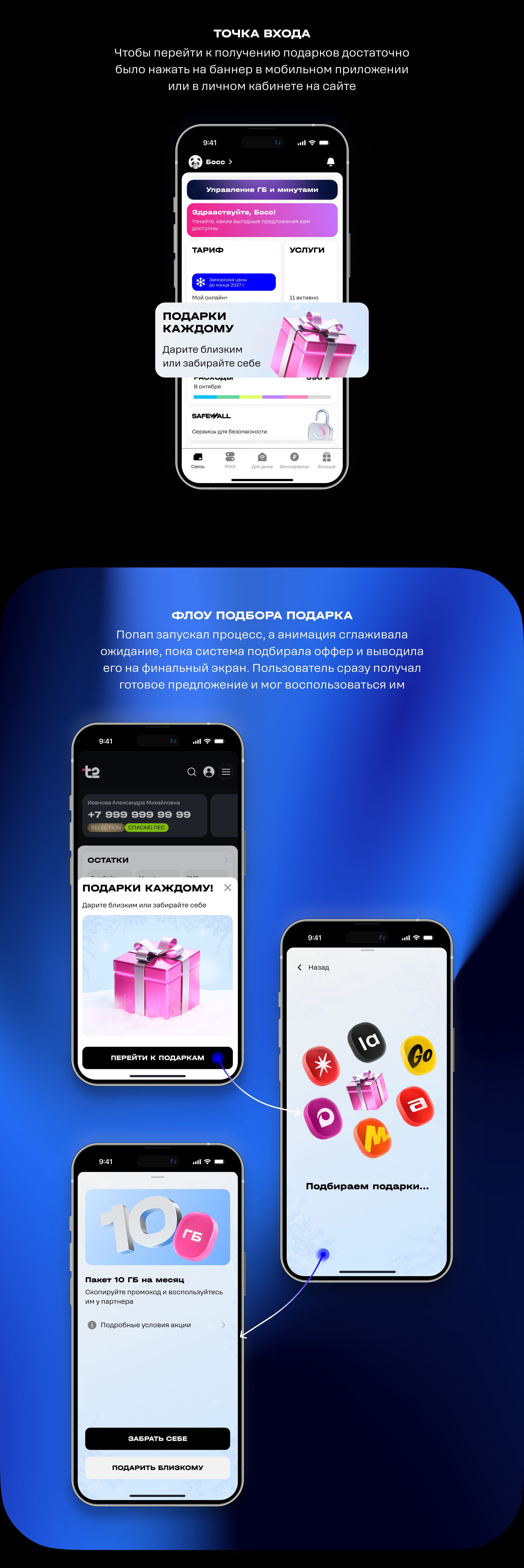 Подарки от Т2 каждому — Изображение №2 — Интерфейсы на Dprofile