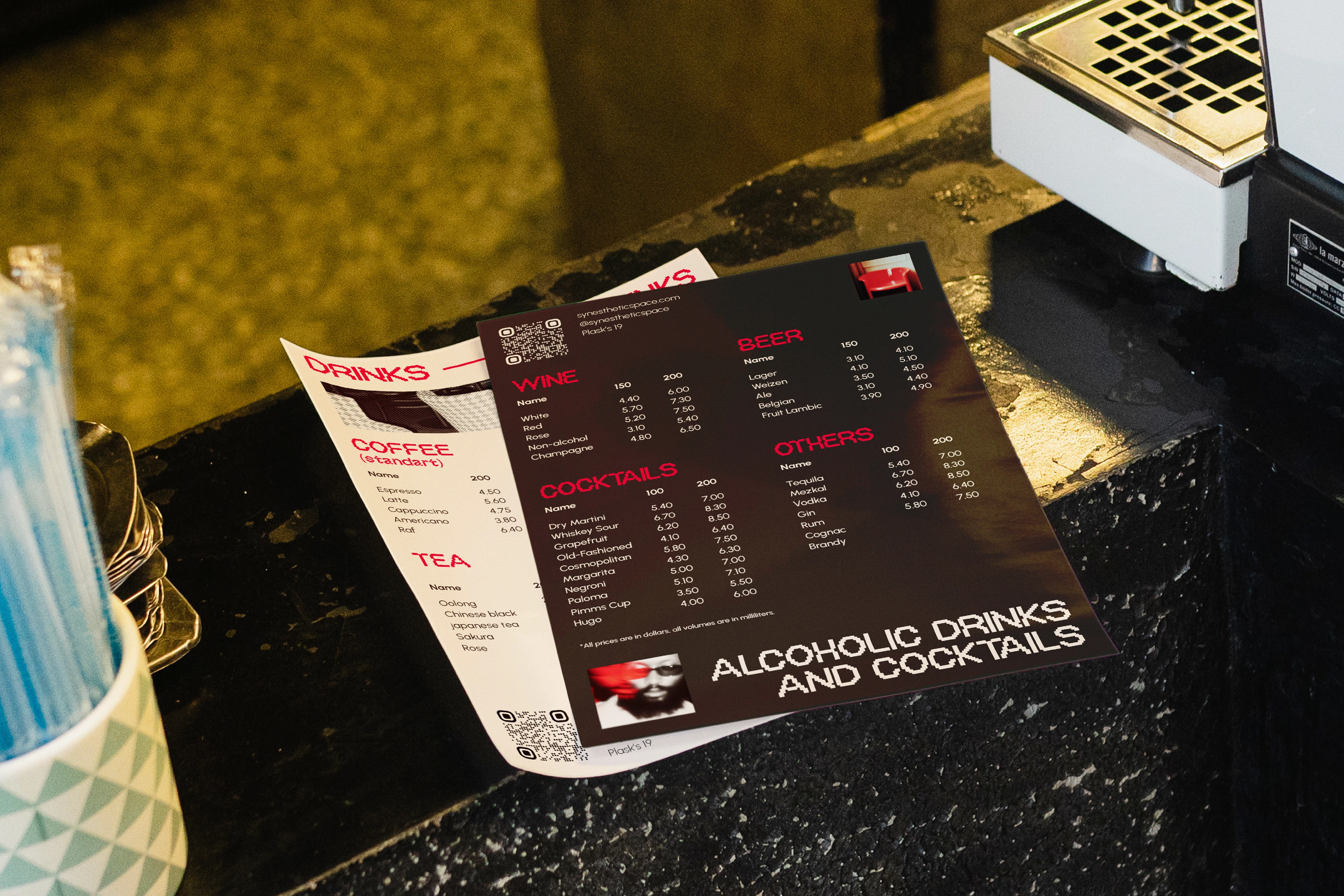 SYNESTHETIC / identity for coffee shop & workspace — Изображение №18 — Брендинг, Графика на Dprofile