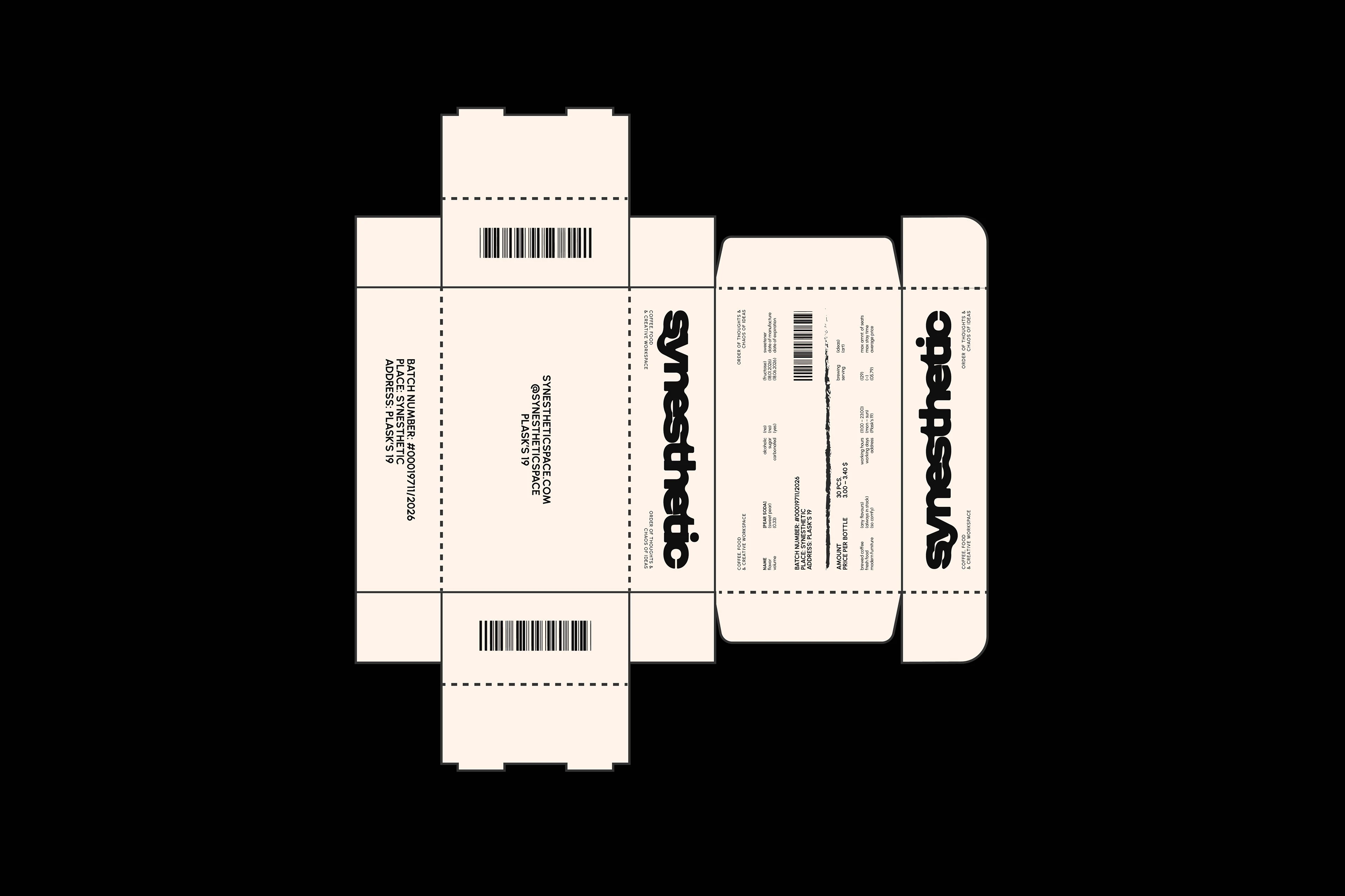 SYNESTHETIC / identity for coffee shop & workspace — Изображение №19 — Брендинг, Графика на Dprofile