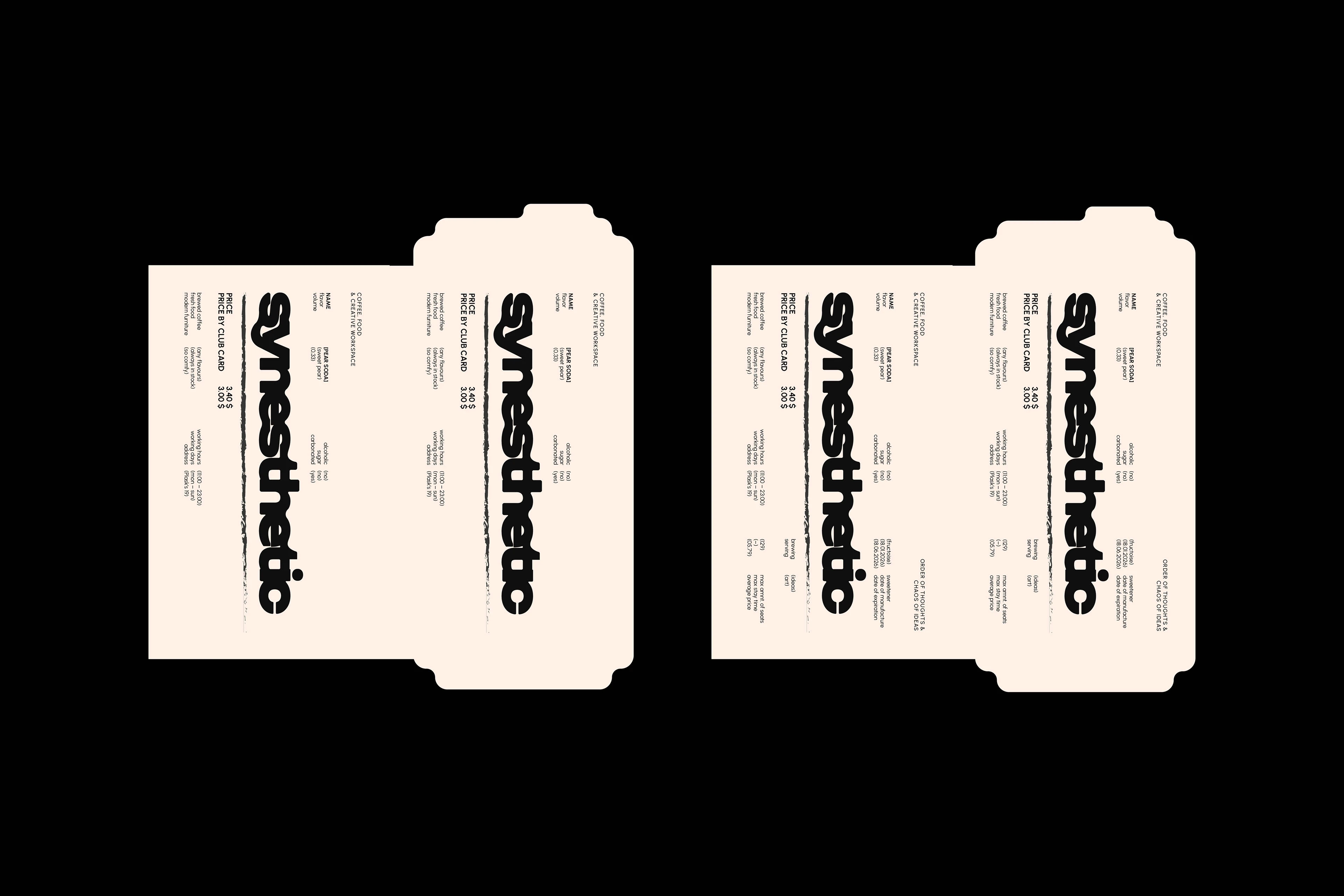 SYNESTHETIC / identity for coffee shop & workspace — Изображение №10 — Брендинг, Графика на Dprofile