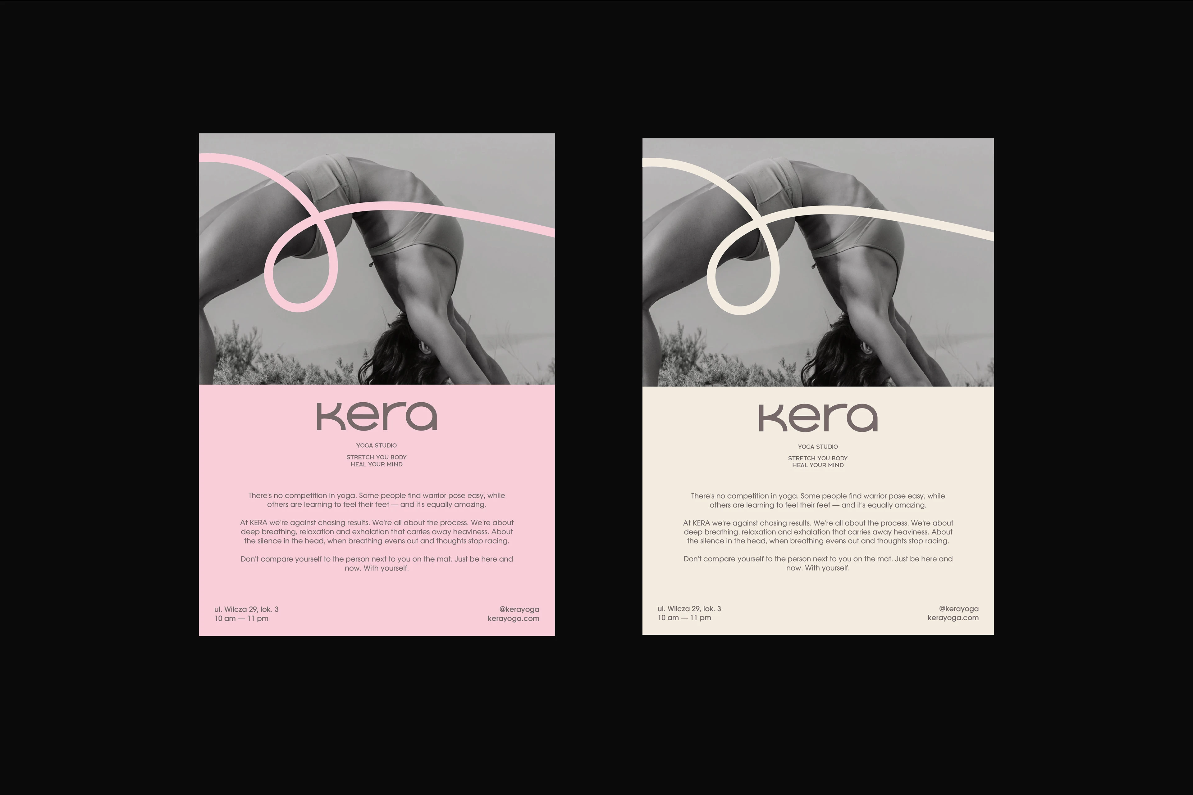 KERA | айдентика для студии йоги — Изображение №3 — Брендинг, Графика на Dprofile