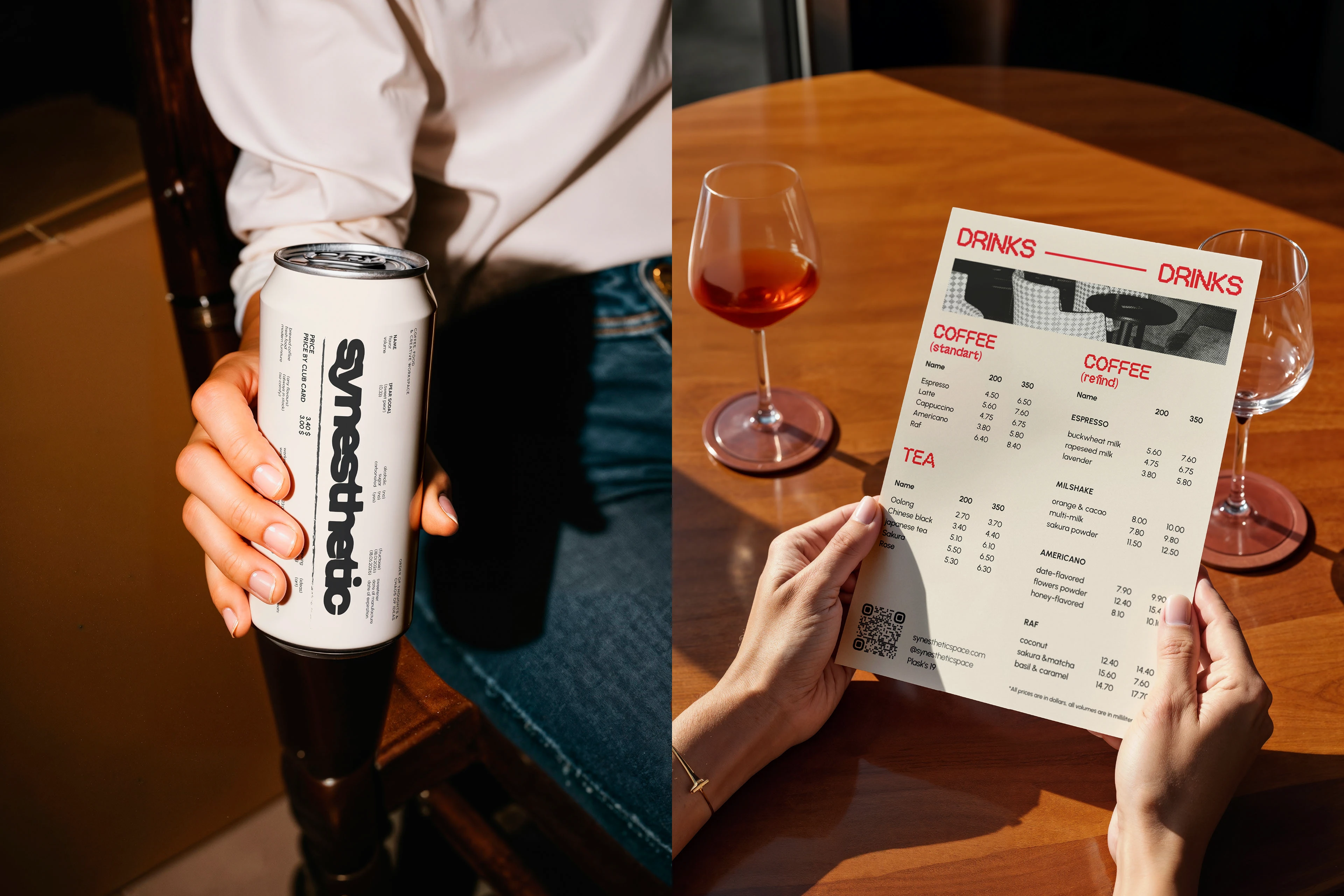 SYNESTHETIC / identity for coffee shop & workspace — Изображение №11 — Брендинг, Графика на Dprofile