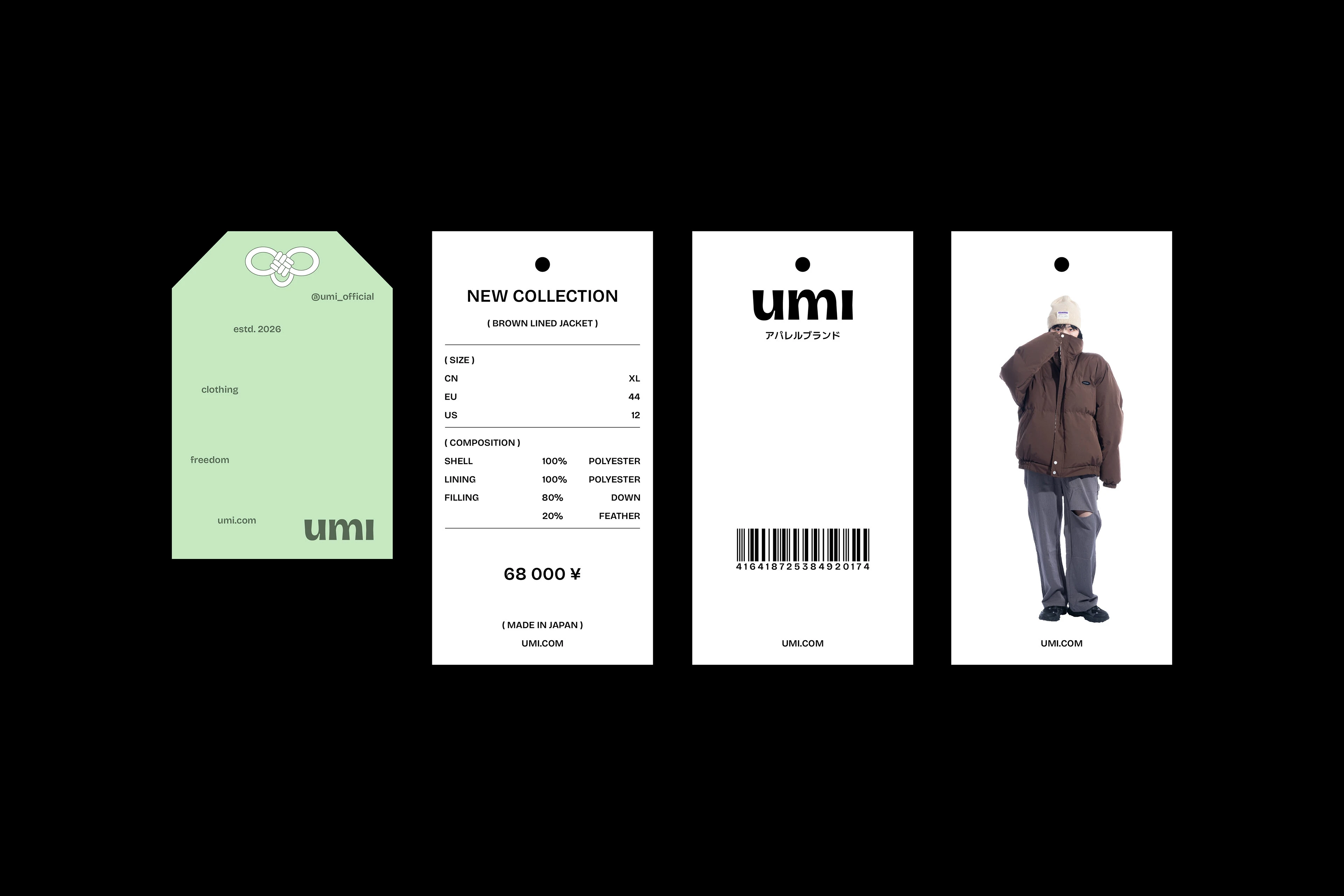 umi / Айдентика для японского магазина одежды — Изображение №8 — Брендинг, Графика на Dprofile