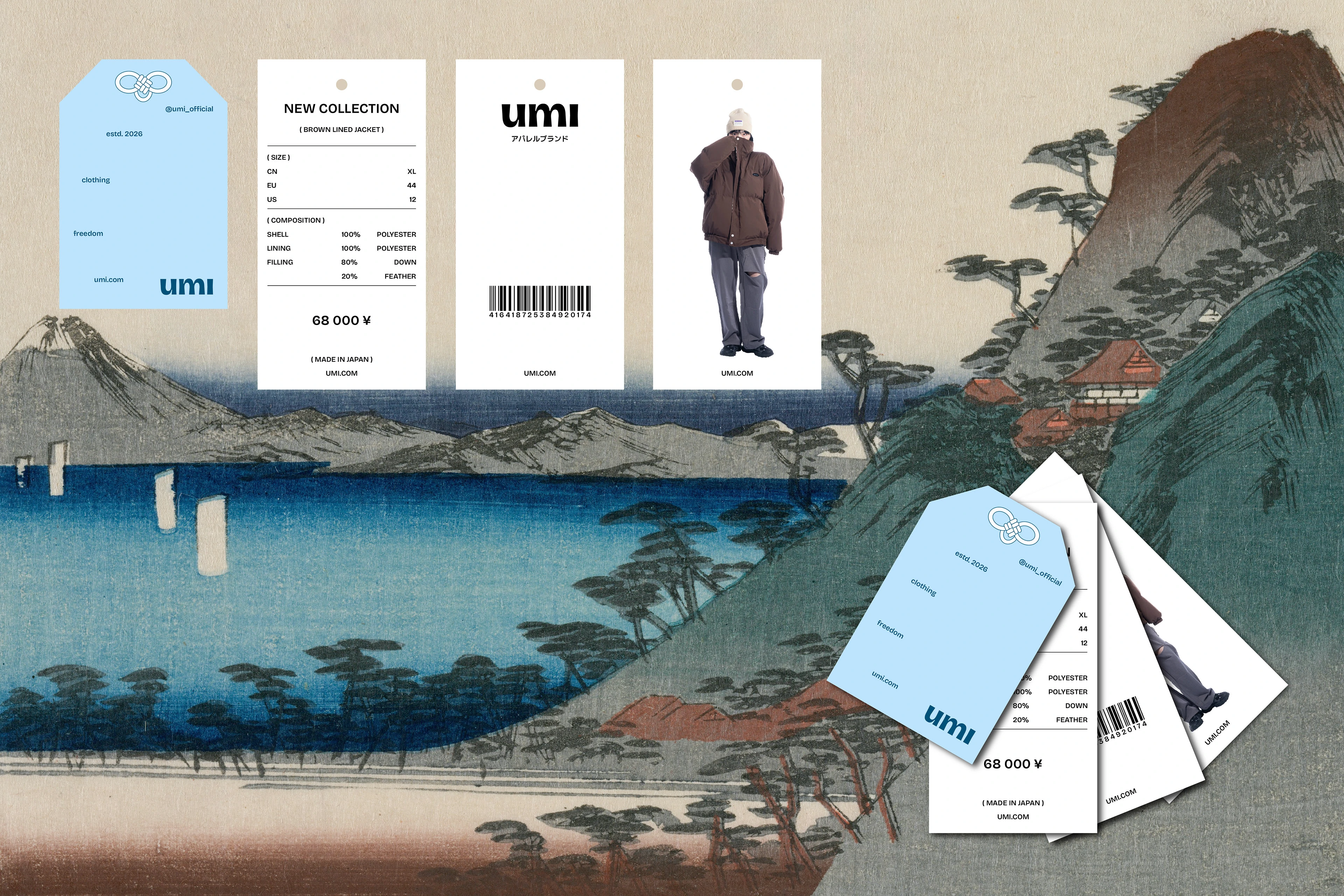 umi / Айдентика для японского магазина одежды — Изображение №4 — Брендинг, Графика на Dprofile