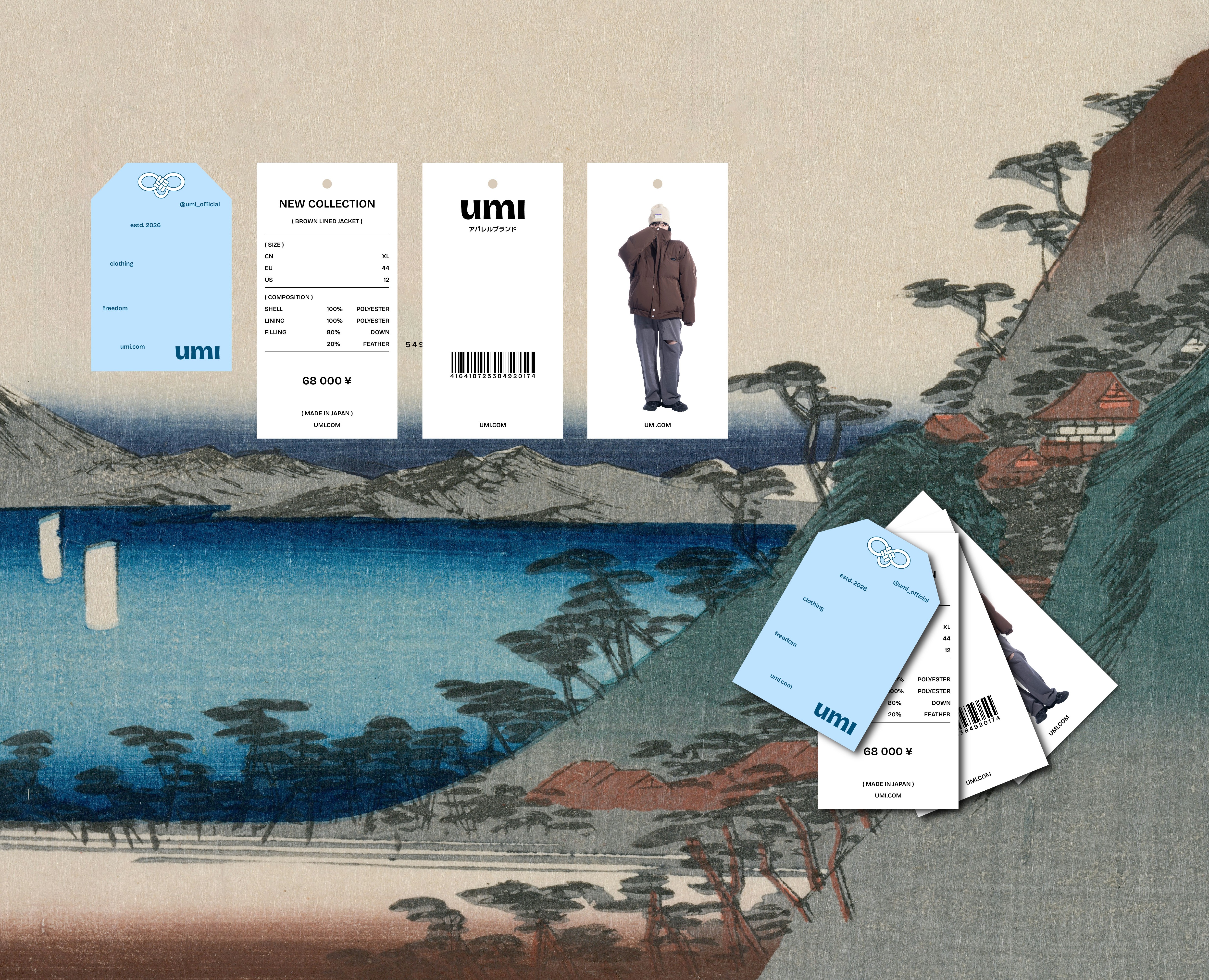 umi / Айдентика для японского магазина одежды — Брендинг, Графика на Dprofile