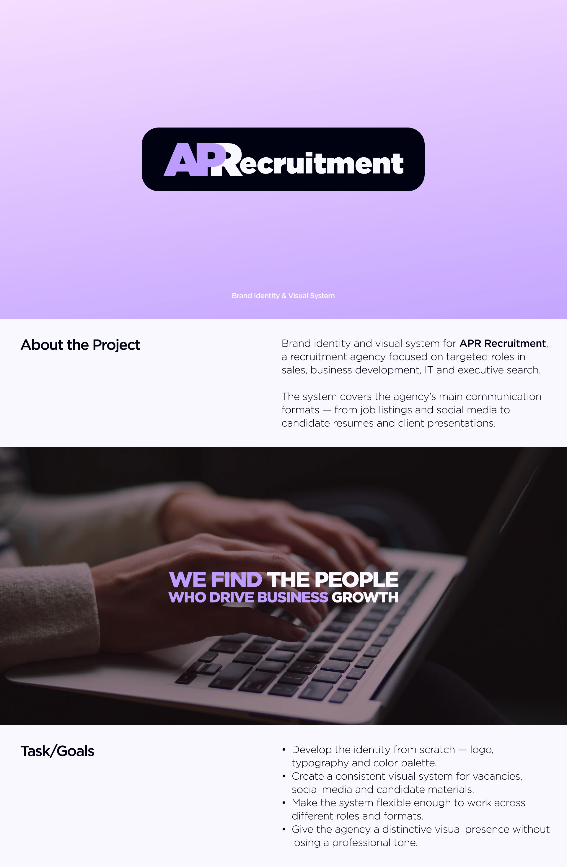 APRecruitment | Айдентика и визуальная система — Изображение №1 — Брендинг на Dprofile