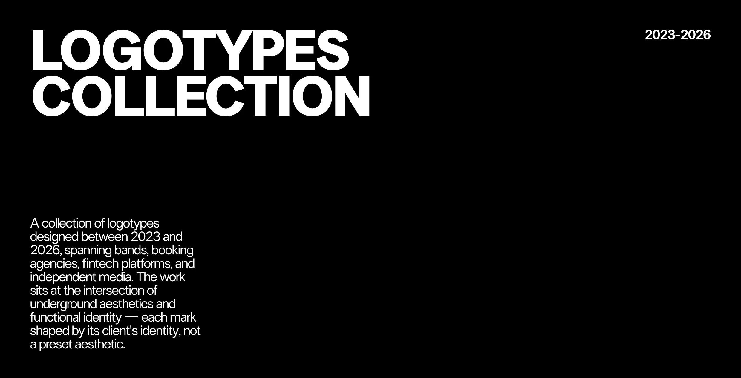 Logotypes collection | 2023 - 2026 — Изображение №1 — Брендинг, Графика на Dprofile