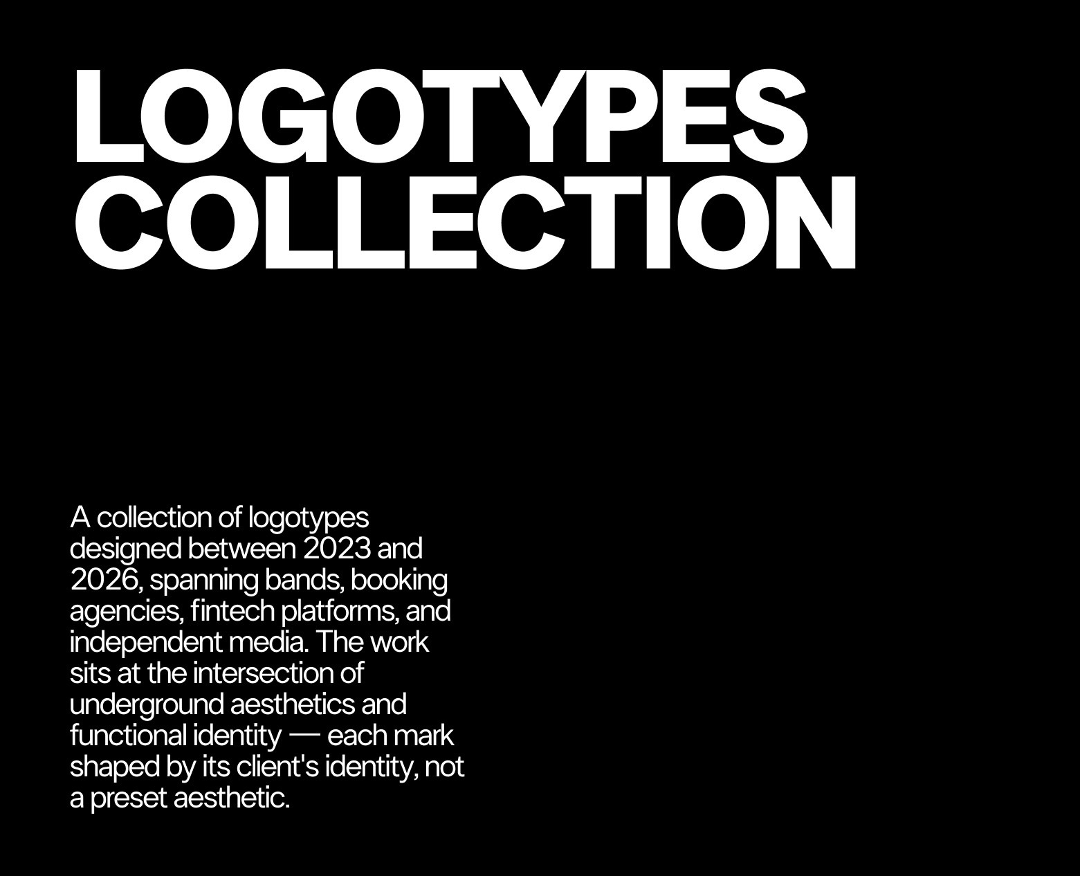 Logotypes collection | 2023 - 2026 на Dprofile