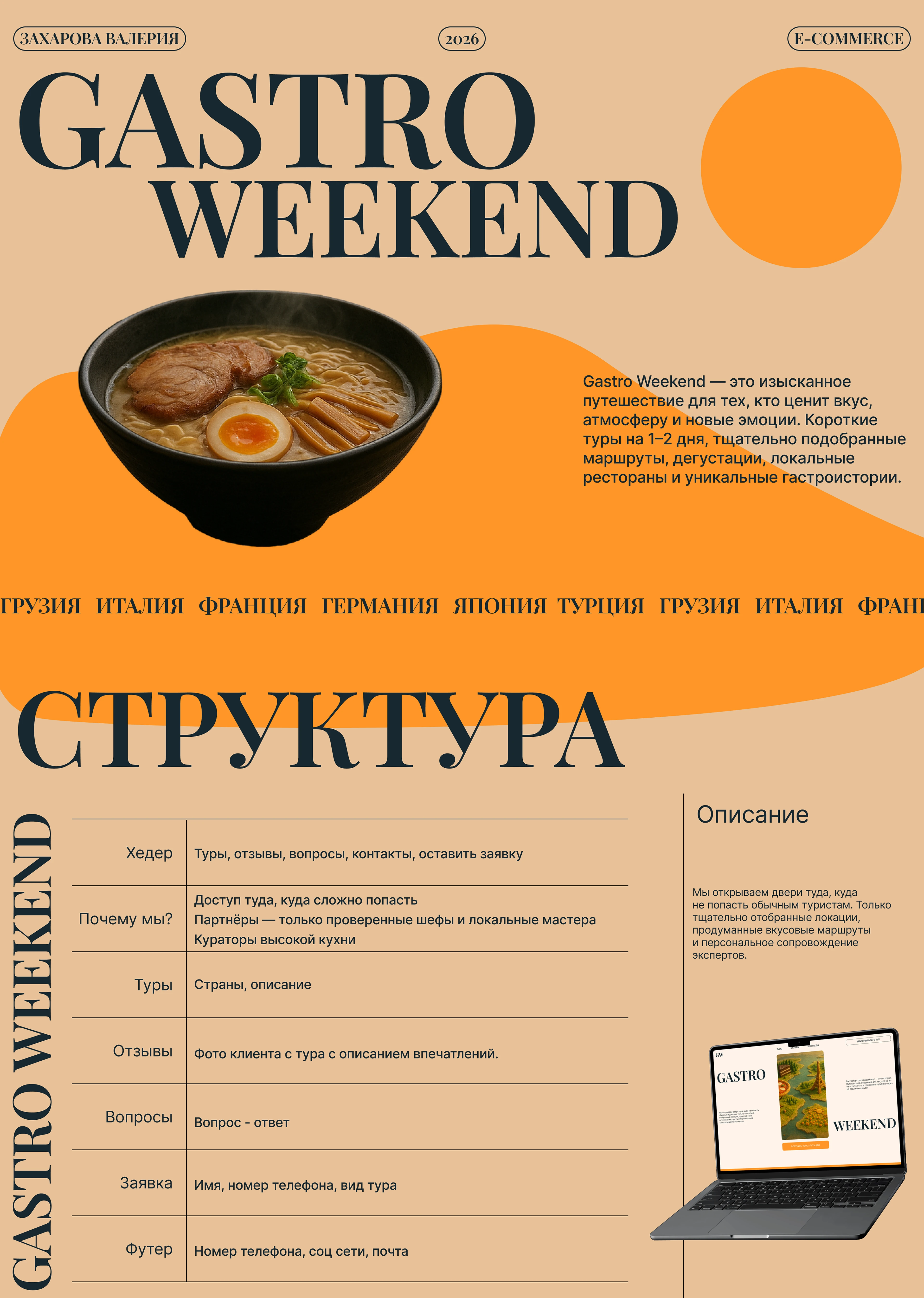Gastro Weekend | Design Concept — Изображение №1 — Интерфейсы на Dprofile