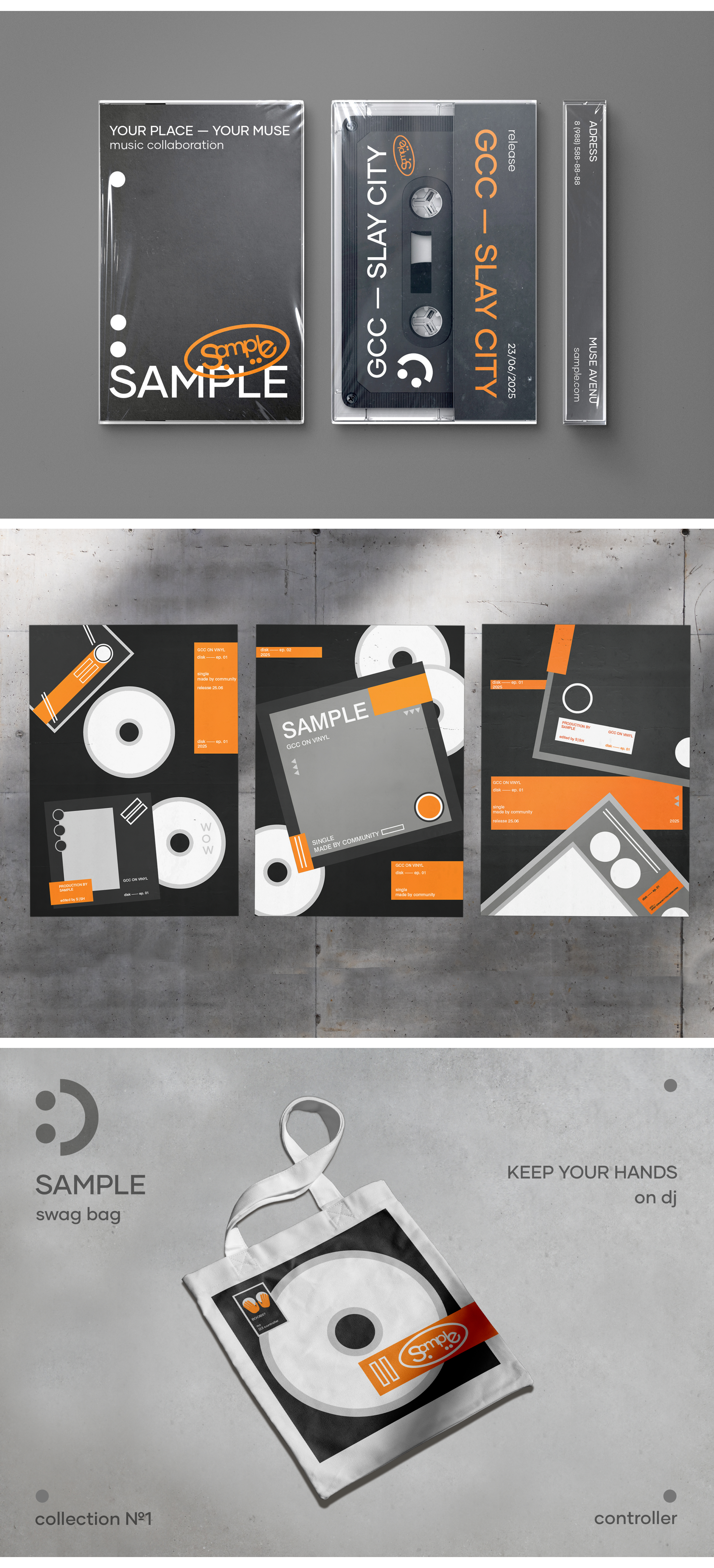 SAMPLE —ОБЪЕДИНЕНИЕ МУЗЫКАНТОВ — Изображение №3 — Интерфейсы, Брендинг на Dprofile