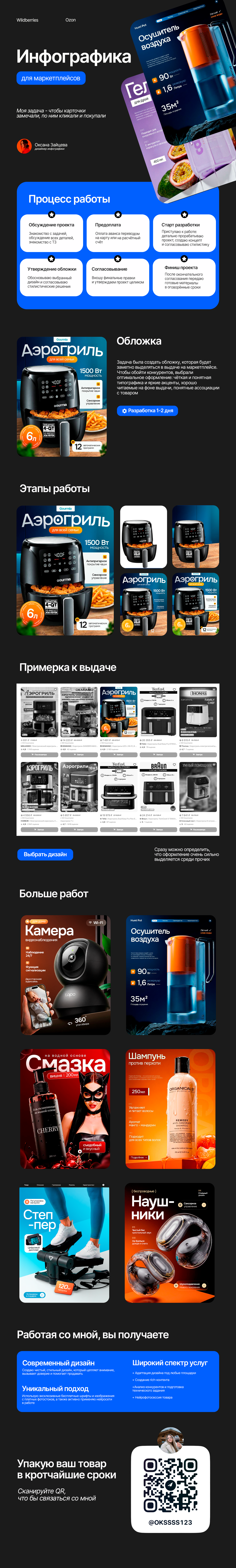 Инфографика для маркетплейсов, дизайн карточек товара — Изображение №1 — Графика, Маркетинг на Dprofile