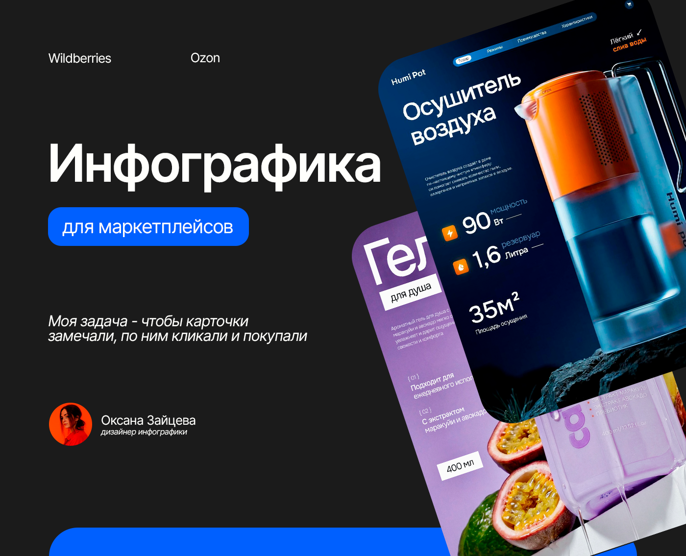 Инфографика для маркетплейсов, дизайн карточек товара — Графика, Маркетинг на Dprofile