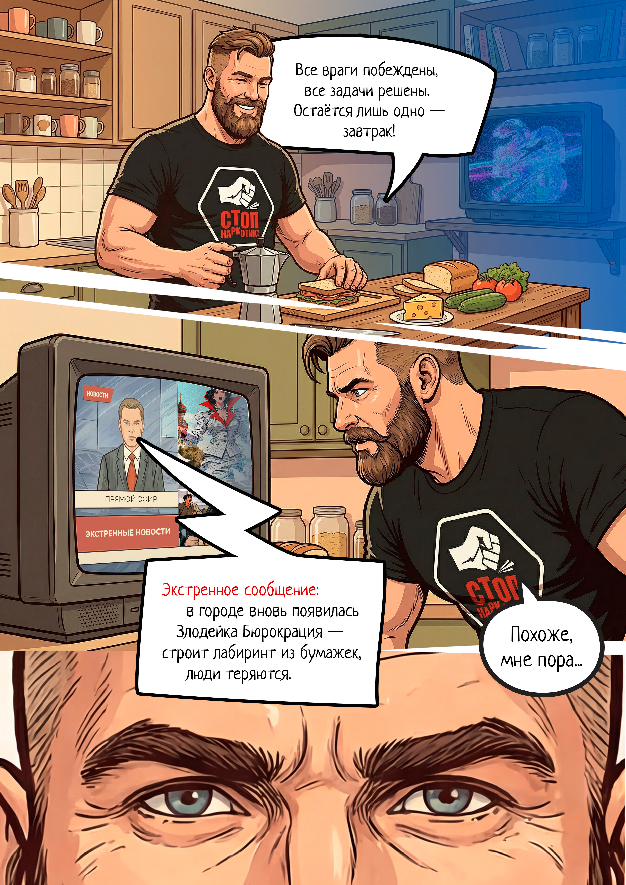 МосРуМэн - герой в каждом из нас — Изображение №7 — Иллюстрация, Графика на Dprofile