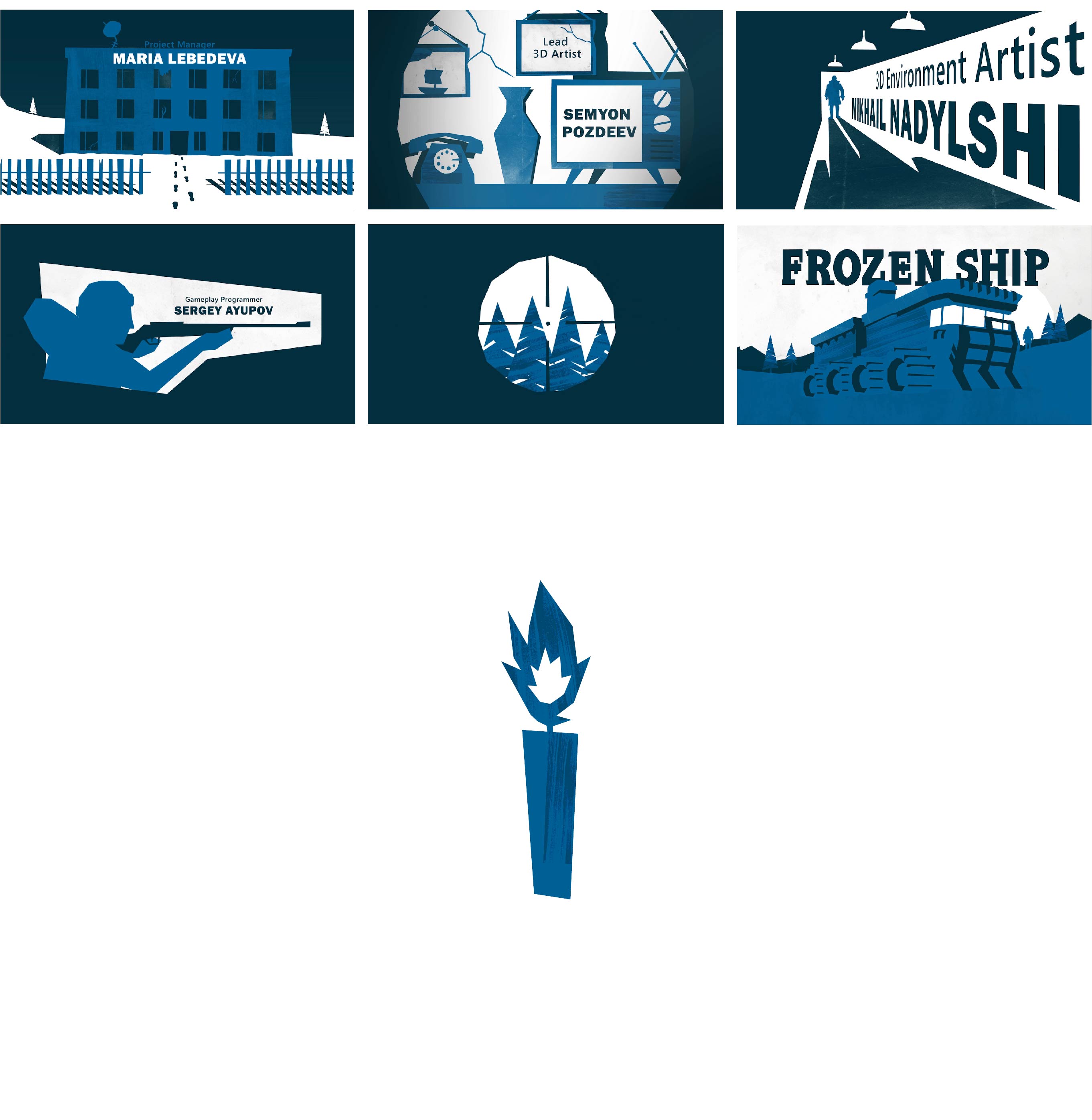 Дизайн начальных и конечных титров для видеоигры Frozen ship — Изображение №2 — Графика, Анимация на Dprofile