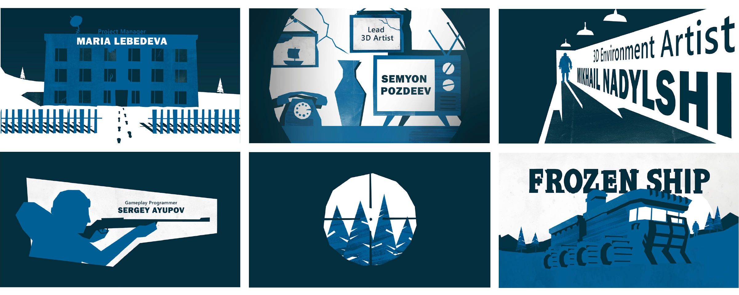 Дизайн начальных и конечных титров для видеоигры Frozen ship — Изображение №2 — Графика, Анимация на Dprofile