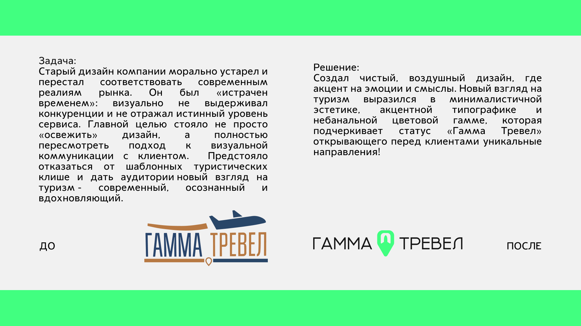 Туристическое агенство ГАММА ТРЕВЕЛ (GAMMA TRAVEL) — Изображение №2 — Брендинг на Dprofile