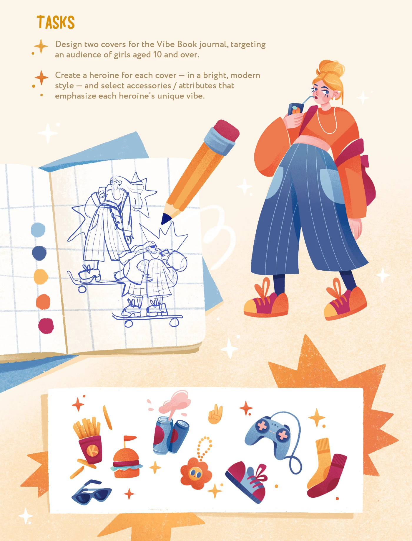 Серия обложек для блокнотов VIBE BOOK — Изображение №2 — Иллюстрация на Dprofile