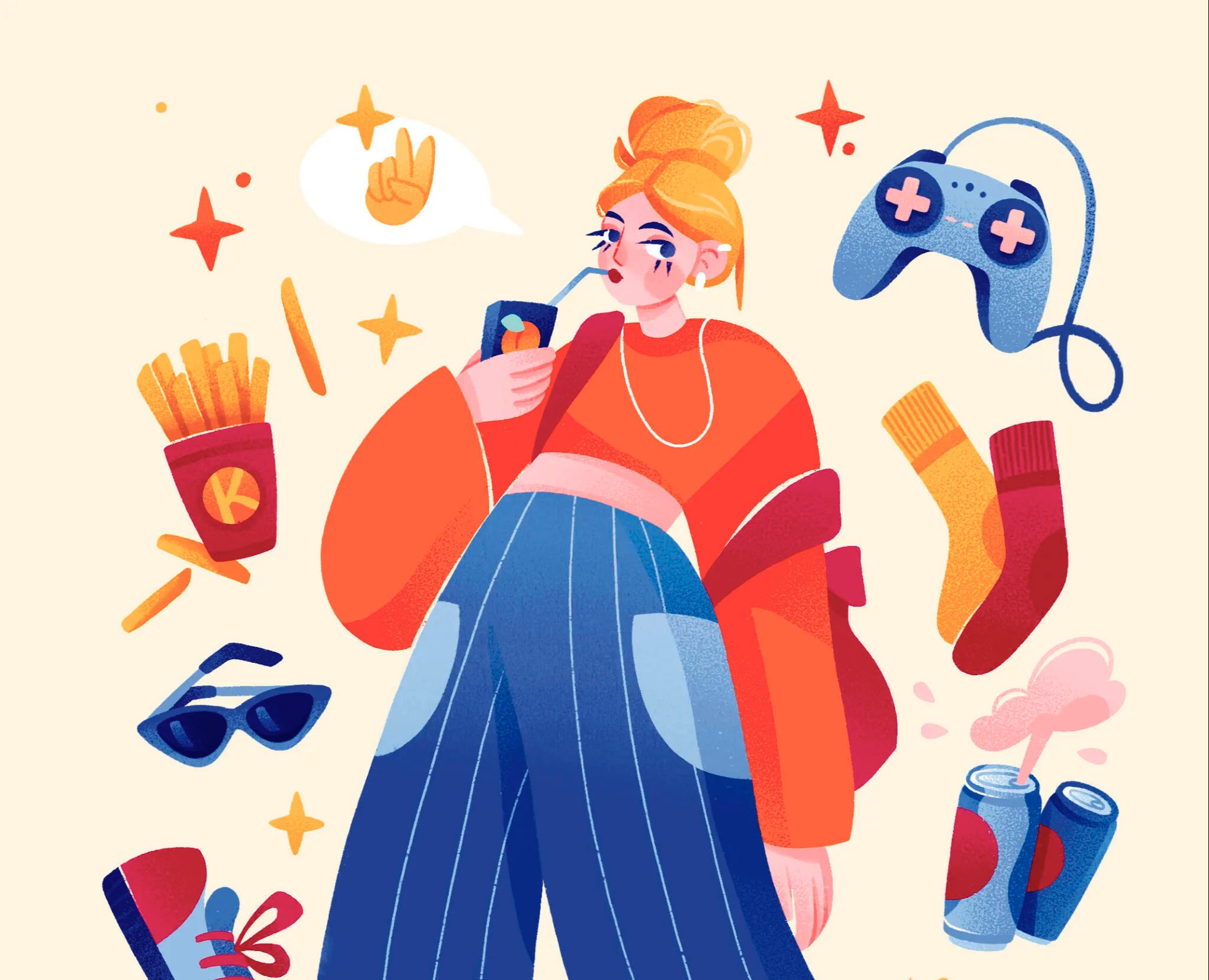 Серия обложек для блокнотов VIBE BOOK — Иллюстрация на Dprofile