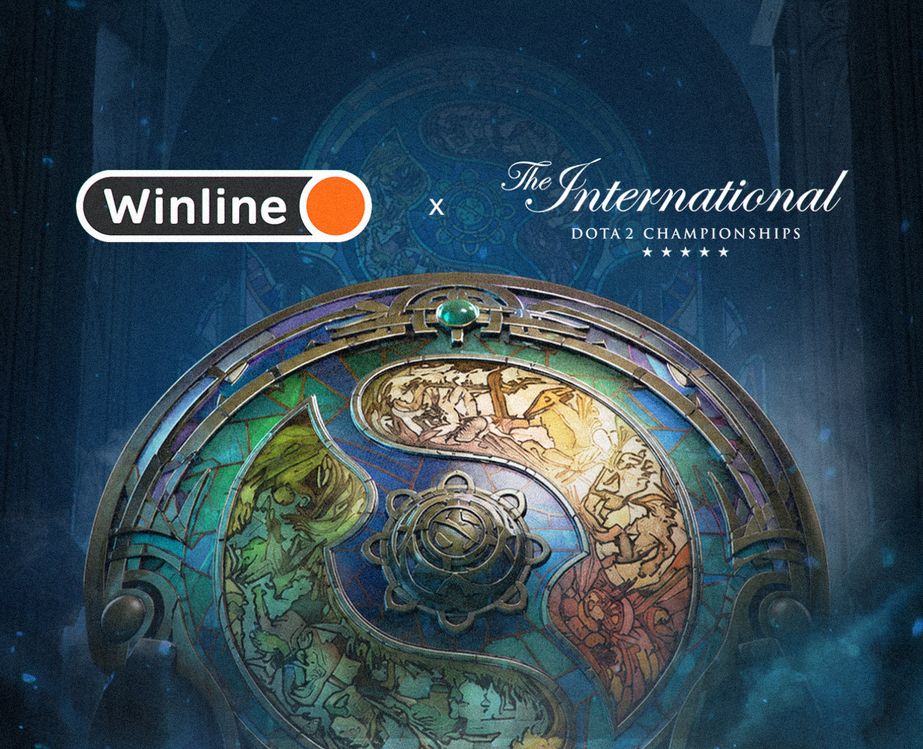 Winline × The International 12 — раздел киберспорта — Интерфейсы, Графика на Dprofile