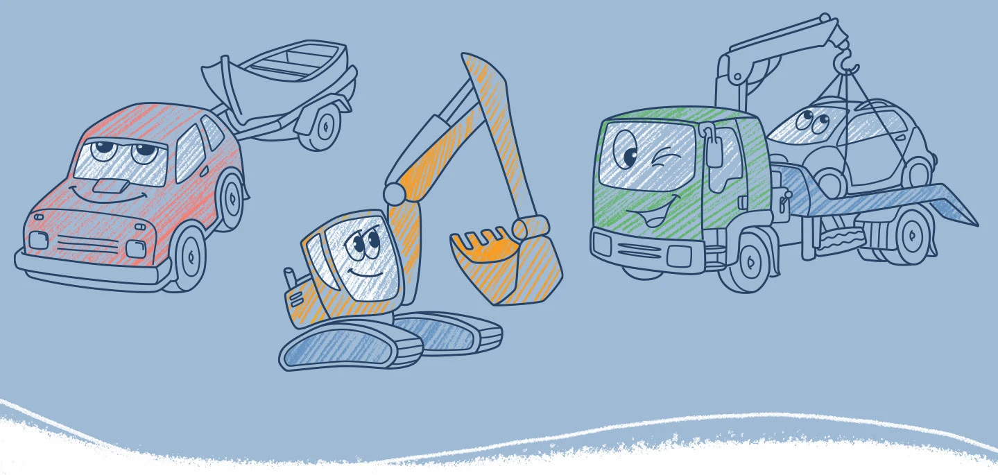 Мегараскраска для малышей. Машинки — Изображение №4 — Иллюстрация на Dprofile