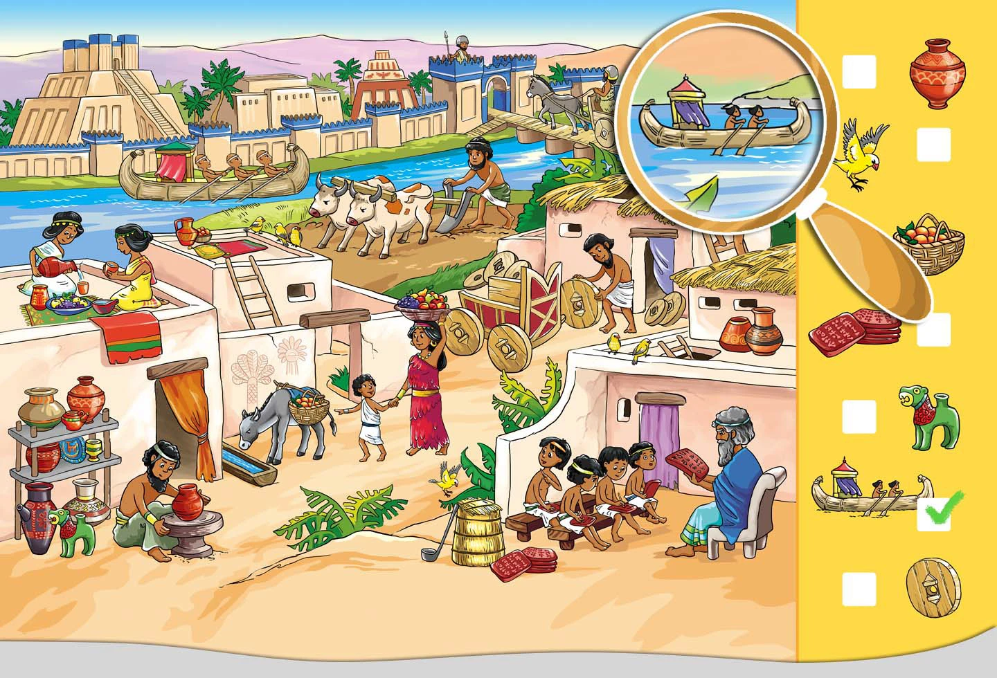 Виммельбух Древний мир — Изображение №1 — Иллюстрация на Dprofile