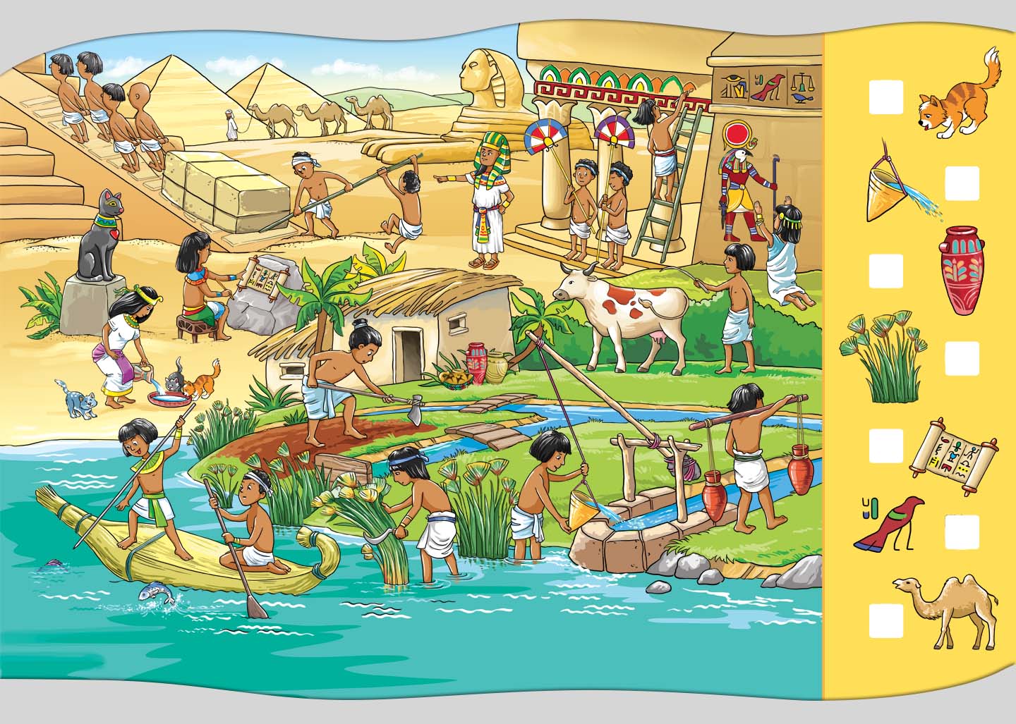 Виммельбух Древний мир — Изображение №3 — Иллюстрация на Dprofile