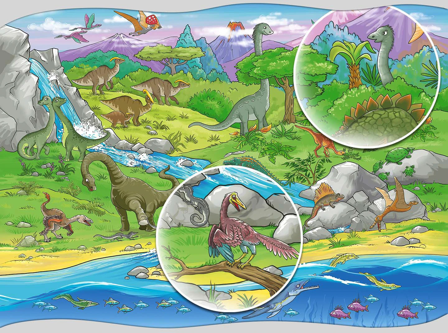 Виммельбух Динозавры — Изображение №9 — Иллюстрация на Dprofile