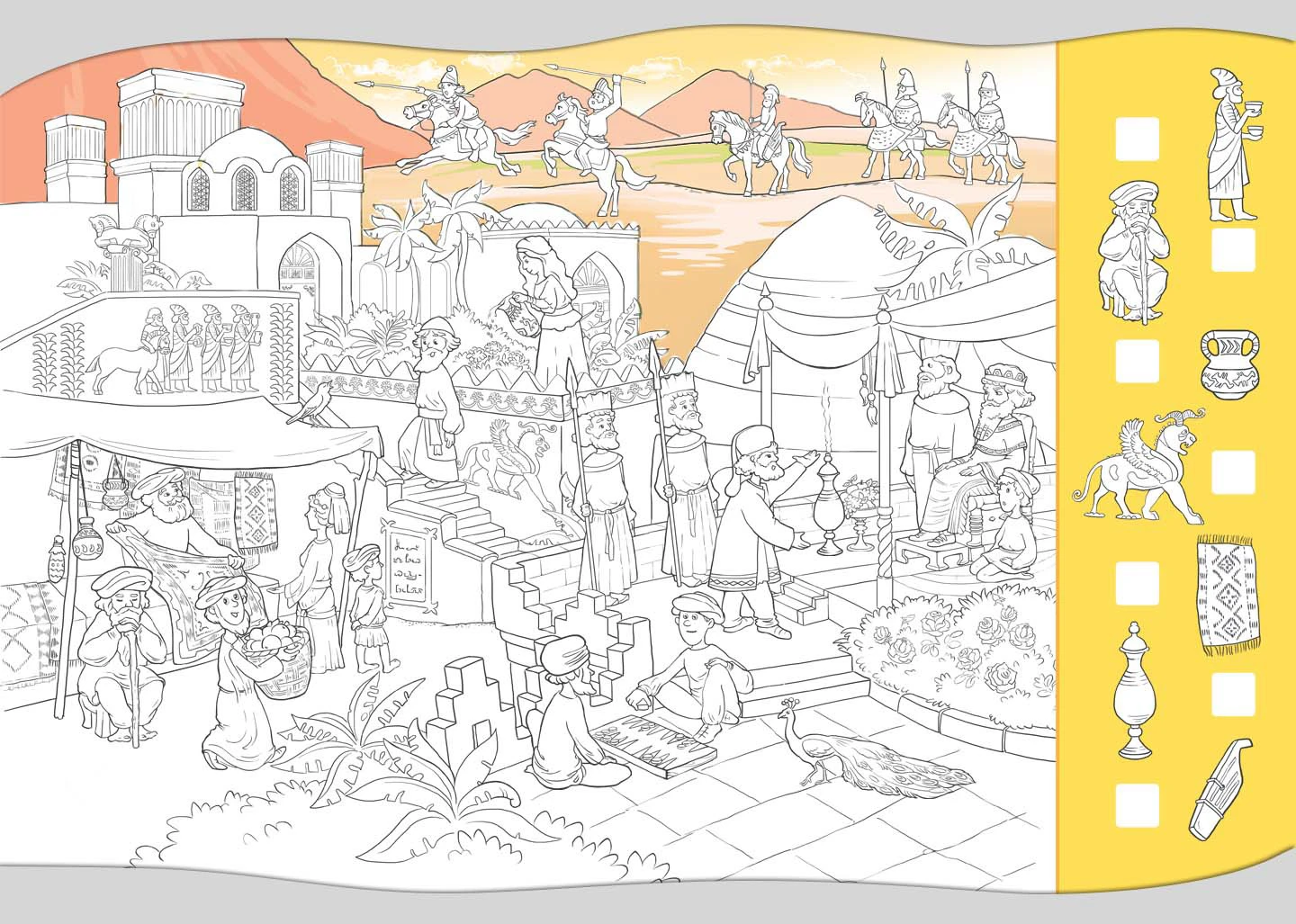 Виммельбух Древний мир — Изображение №9 — Иллюстрация на Dprofile