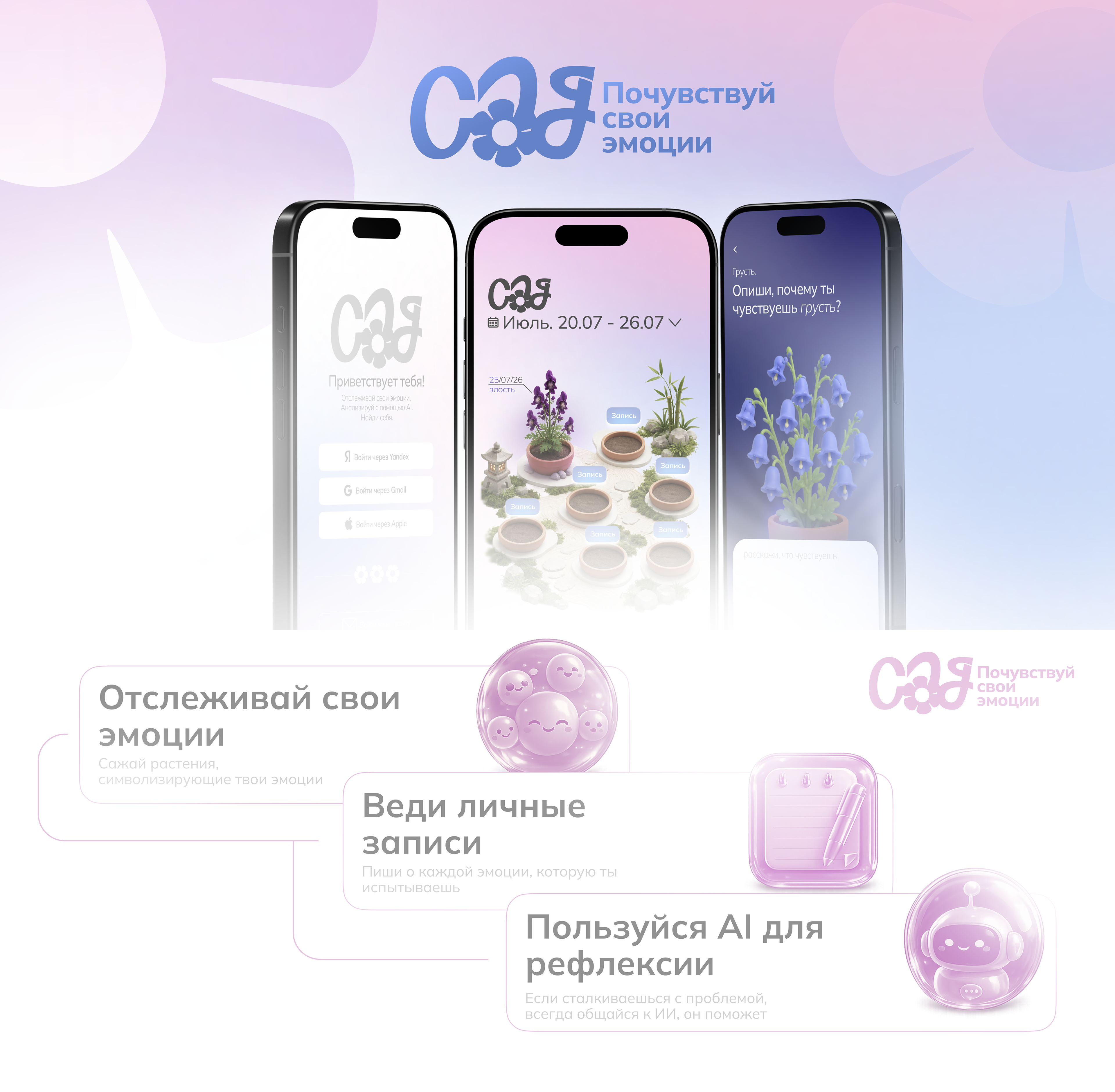 САД | Айдентика, Приложение, Ux / Ui, Мерч — Изображение №12 — Интерфейсы, Брендинг на Dprofile