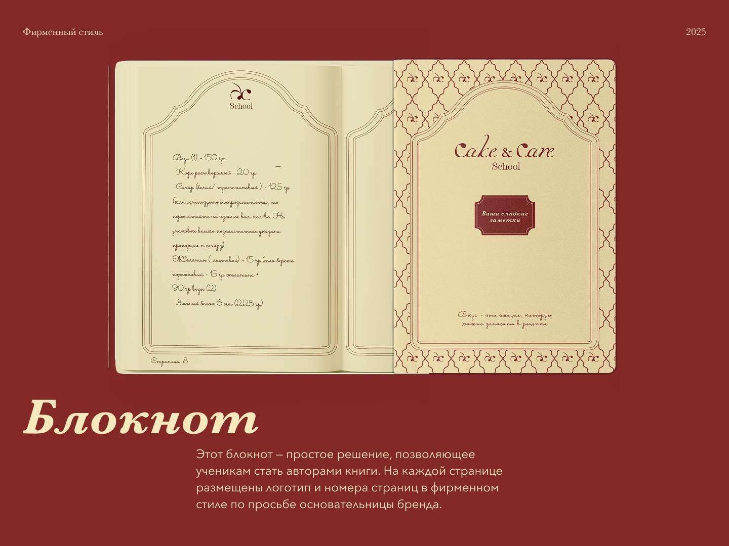 Фирменный стиль для школы полезных десертов — Изображение №18 — Брендинг на Dprofile