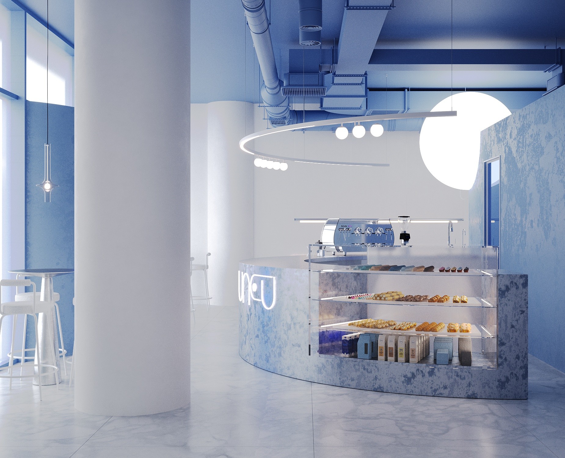 Кофейня "ИНЕЙ" в Санкт-Петербурге — 3D, Архитектура на Dprofile