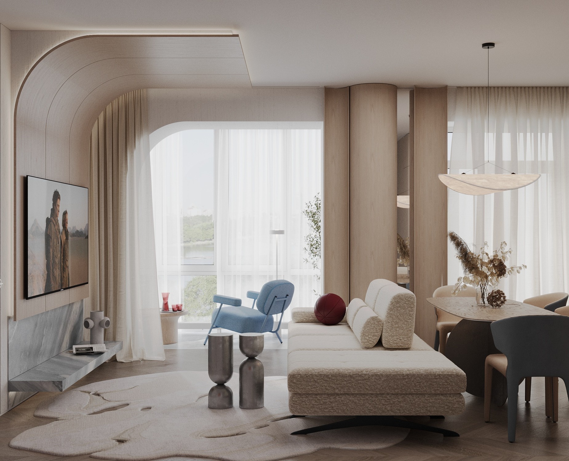 Видовая квартира в Красноярске — 3D, Архитектура на Dprofile