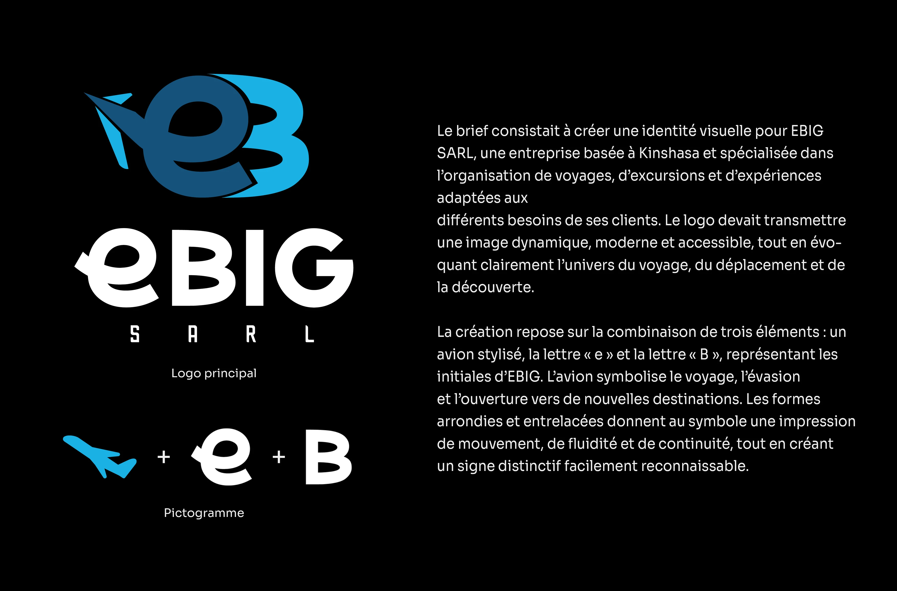 EBIG / logo / branding / Agence de voyage — Изображение №2 — Брендинг на Dprofile