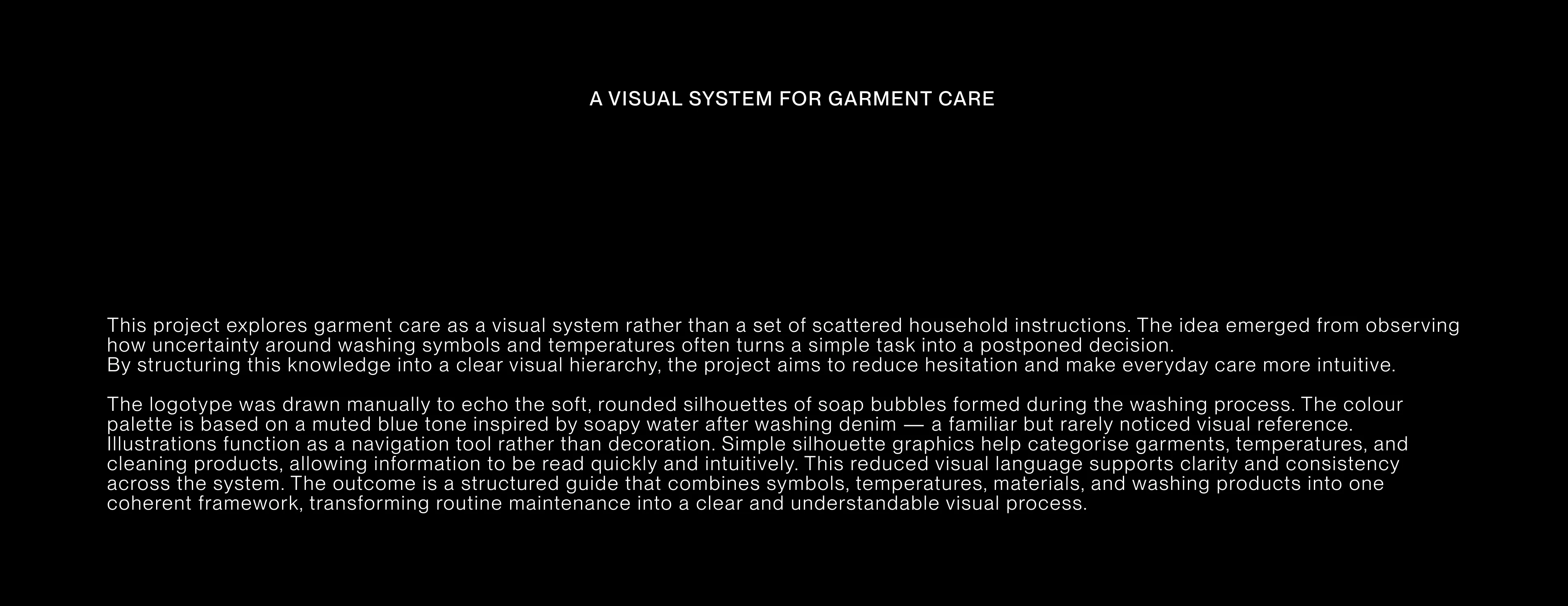 60° A Visual System for Garment Care — Изображение №1 — Брендинг на Dprofile