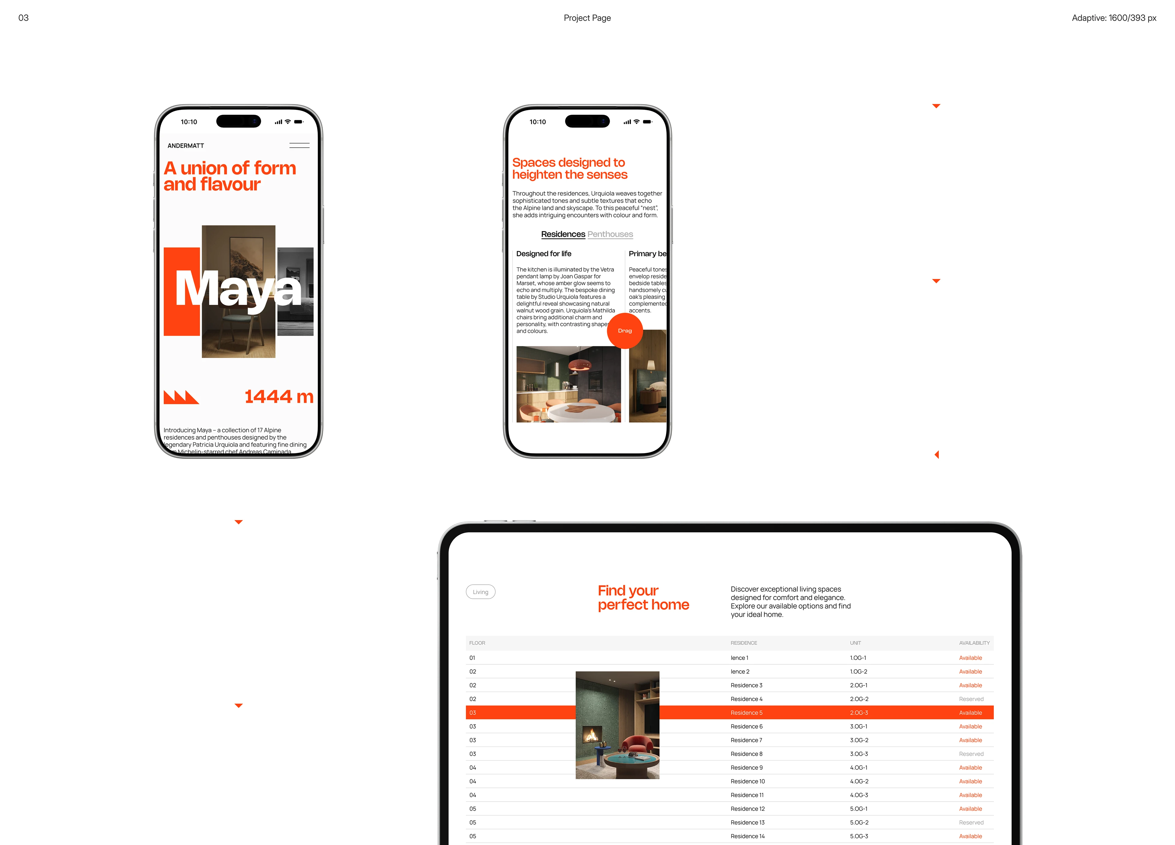 Andermatt Real Estate | Corporate website — Изображение №10 — Интерфейсы, Брендинг на Dprofile