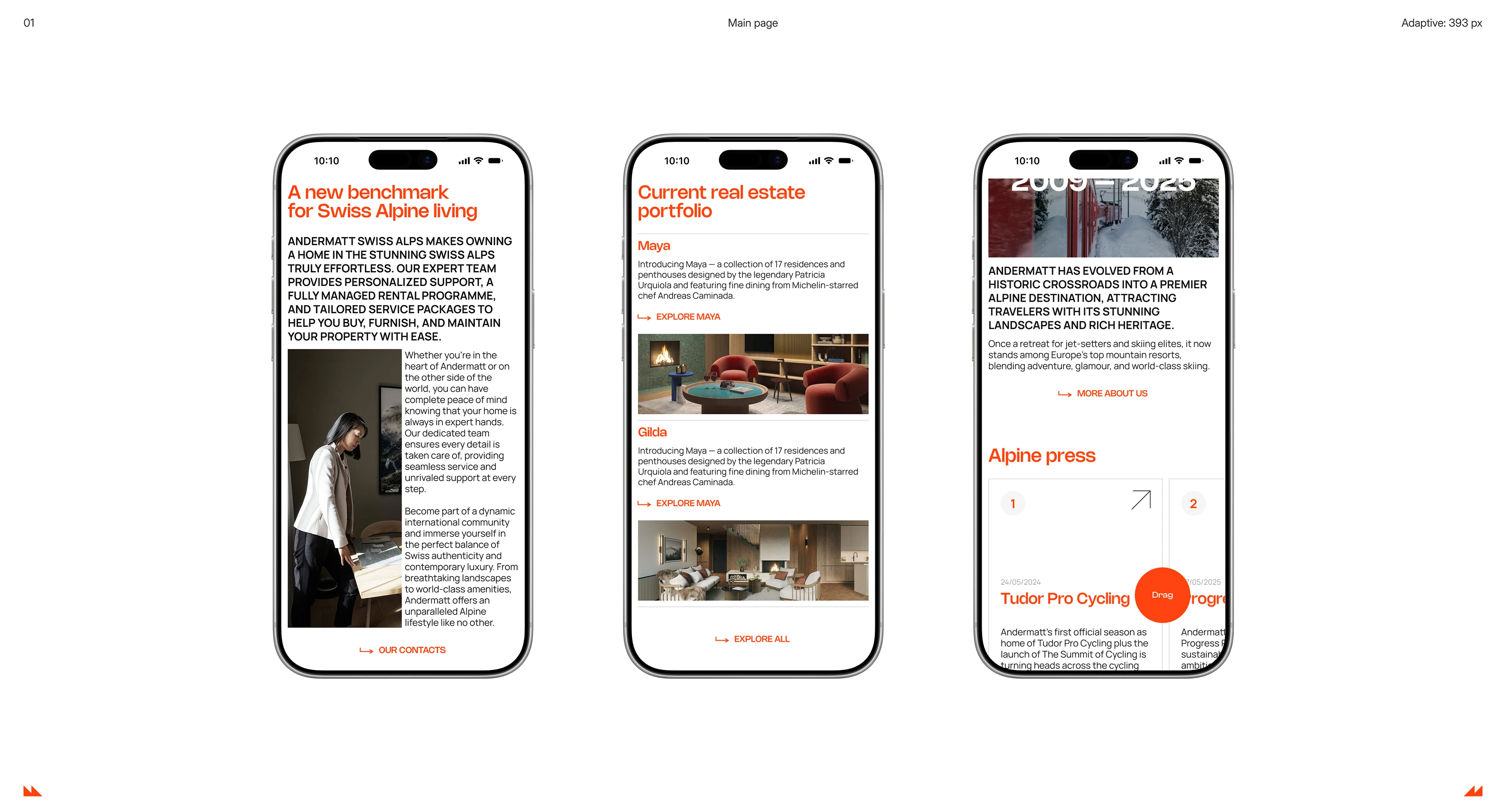 Andermatt Real Estate | Corporate website — Изображение №5 — Интерфейсы, Брендинг на Dprofile