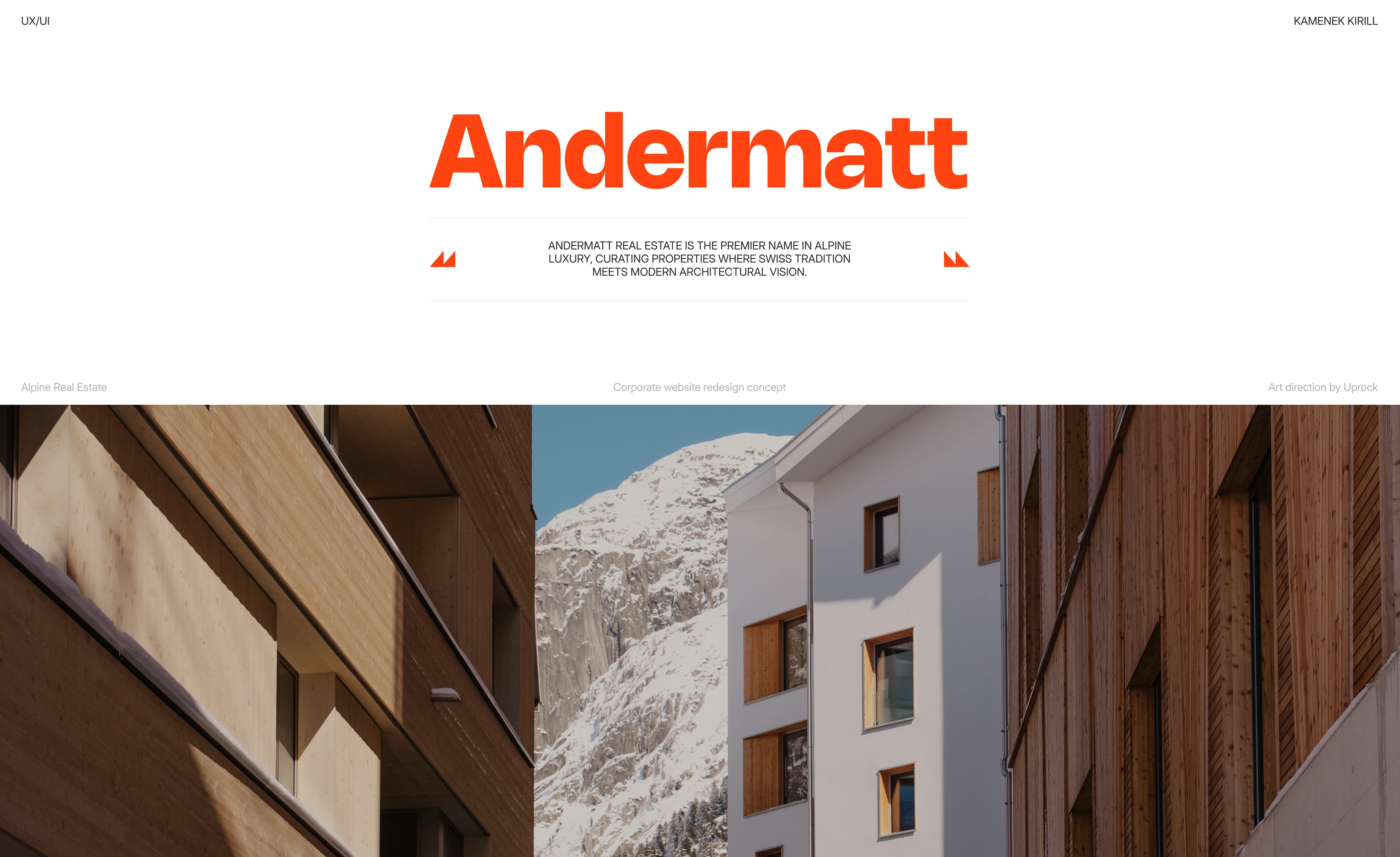 Andermatt Real Estate | Corporate website — Изображение №1 — Интерфейсы, Брендинг на Dprofile
