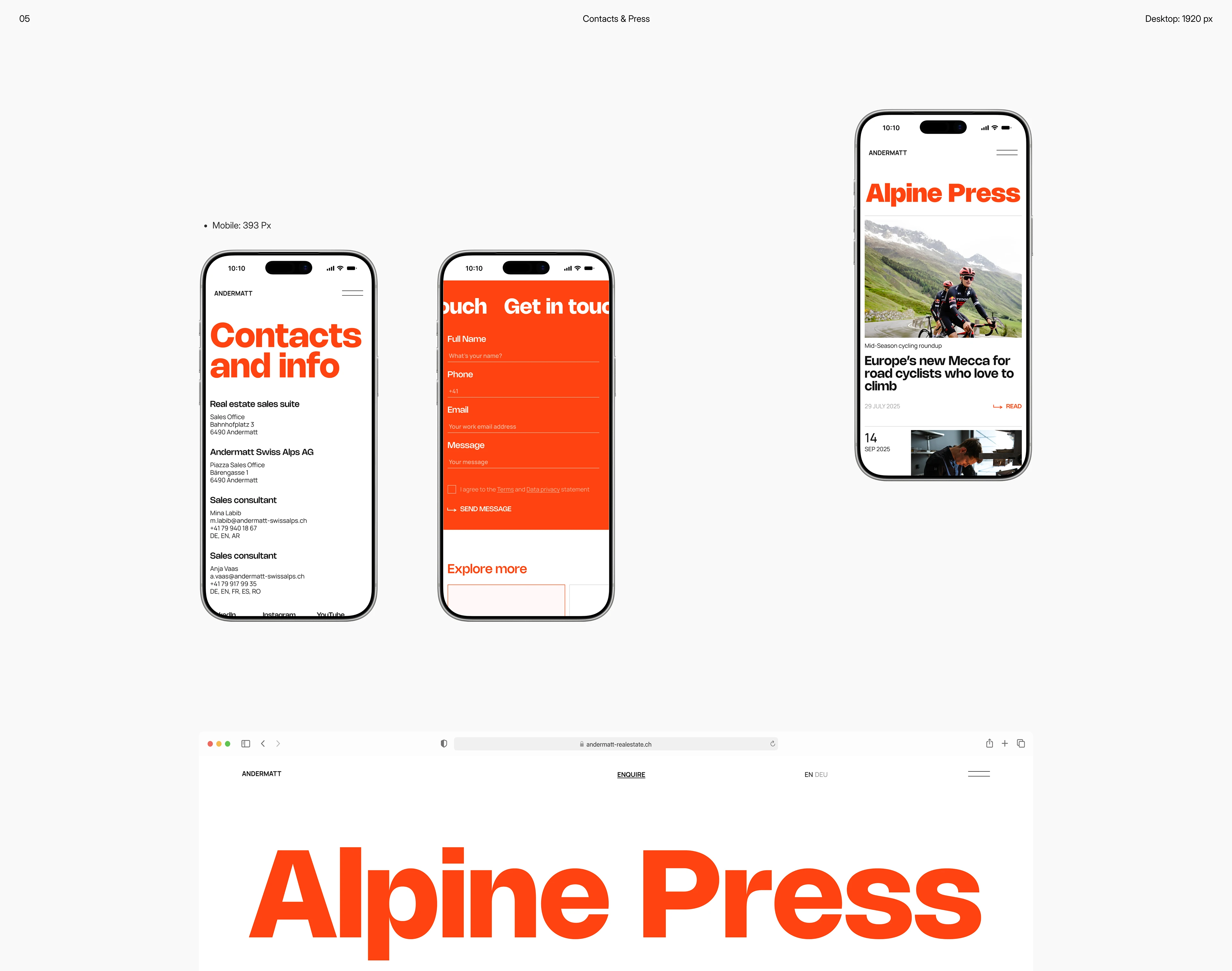 Andermatt Real Estate | Corporate website — Изображение №18 — Интерфейсы, Брендинг на Dprofile