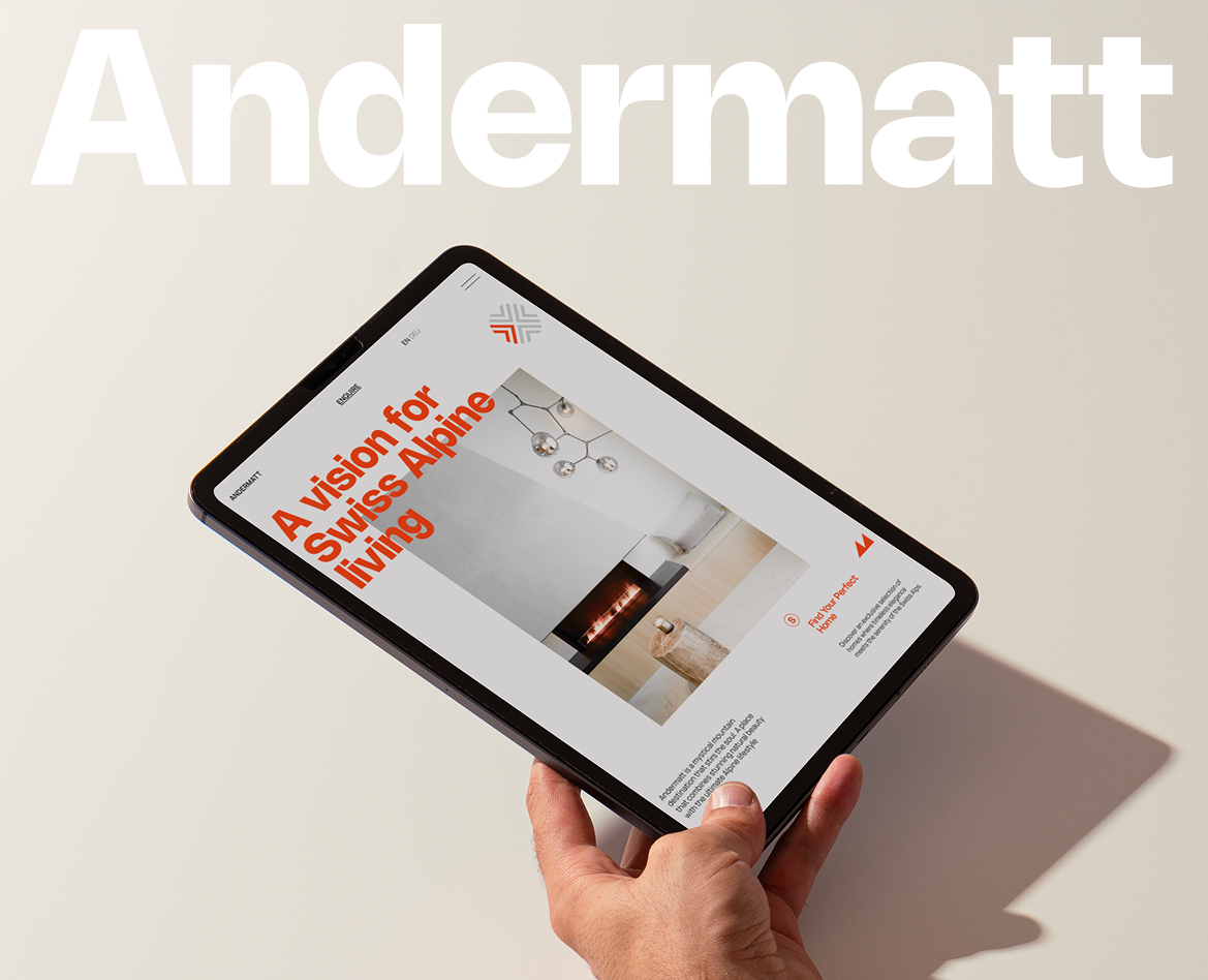 Andermatt Real Estate | Corporate website — Интерфейсы, Брендинг на Dprofile
