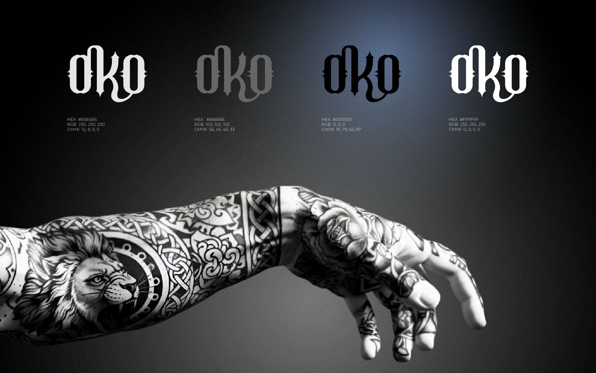 Брендинг тату-мастерской «OKO» — Изображение №3 — Брендинг на Dprofile