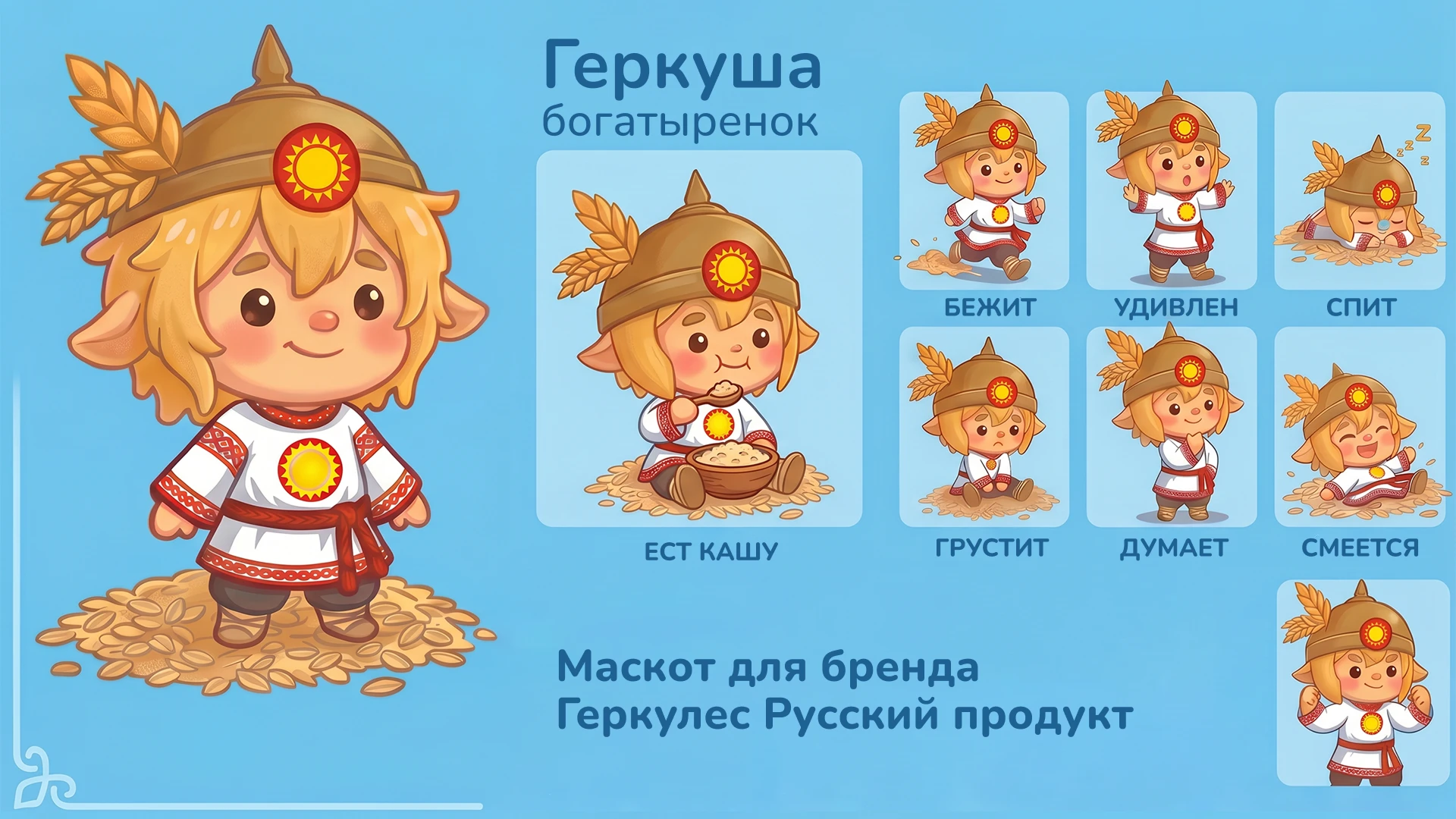 Идея маскота для бренда производителя овсяных хлопьев — Изображение №1 — Брендинг, Иллюстрация на Dprofile