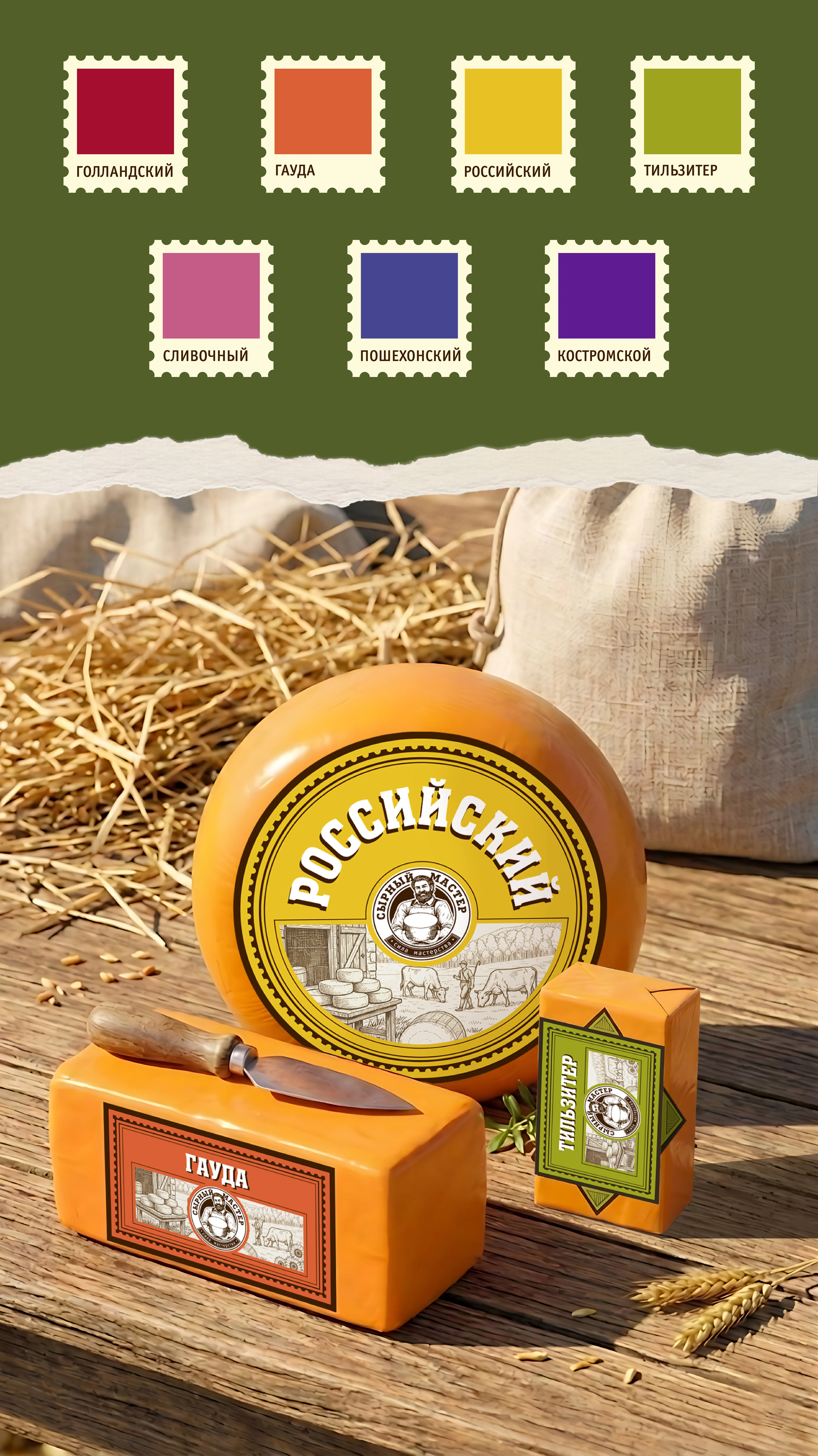 Редизайн ТМ Сырный мастер — Изображение №7 — Брендинг, Промдизайн на Dprofile